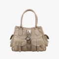Lovely Trotter khaki Cotton Canvas × Leather 14-BO-0047ラブリー トロッター カーキ コットンキャンバス ×レザー 14-BO-0047