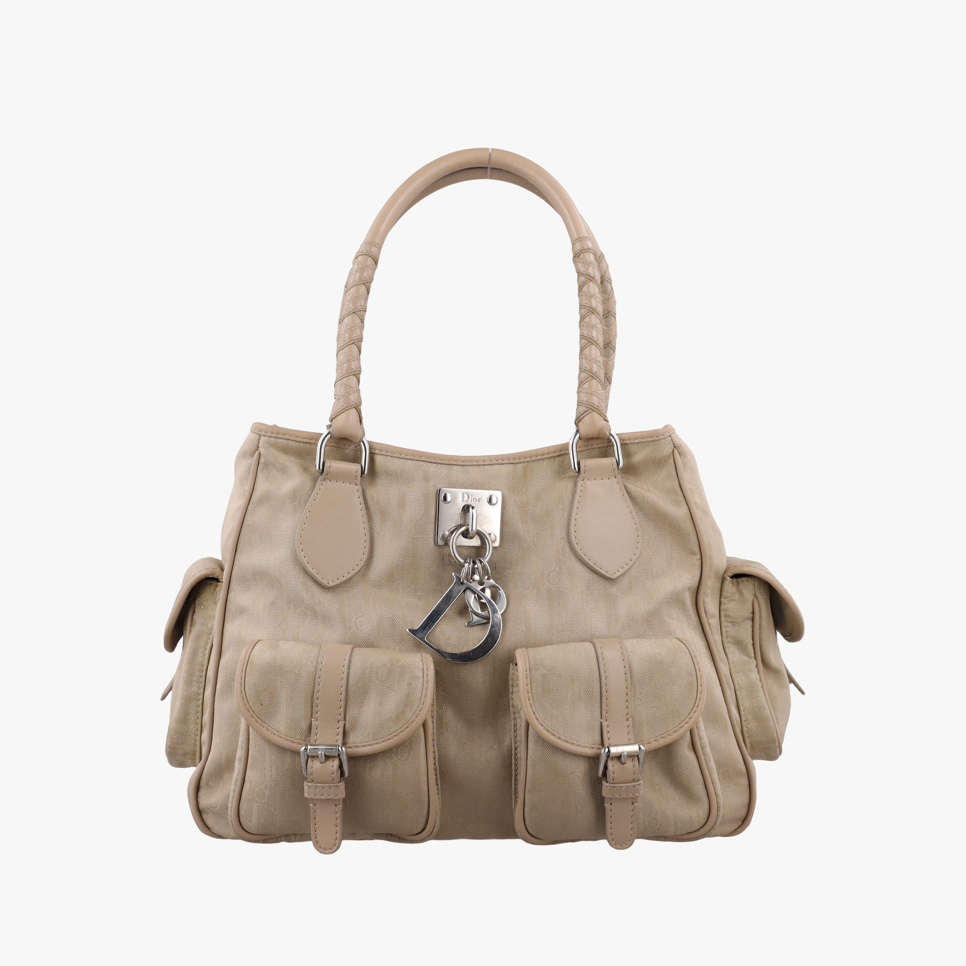 Lovely Trotter khaki Cotton Canvas × Leather 14-BO-0047ラブリー トロッター カーキ コットンキャンバス ×レザー 14-BO-0047