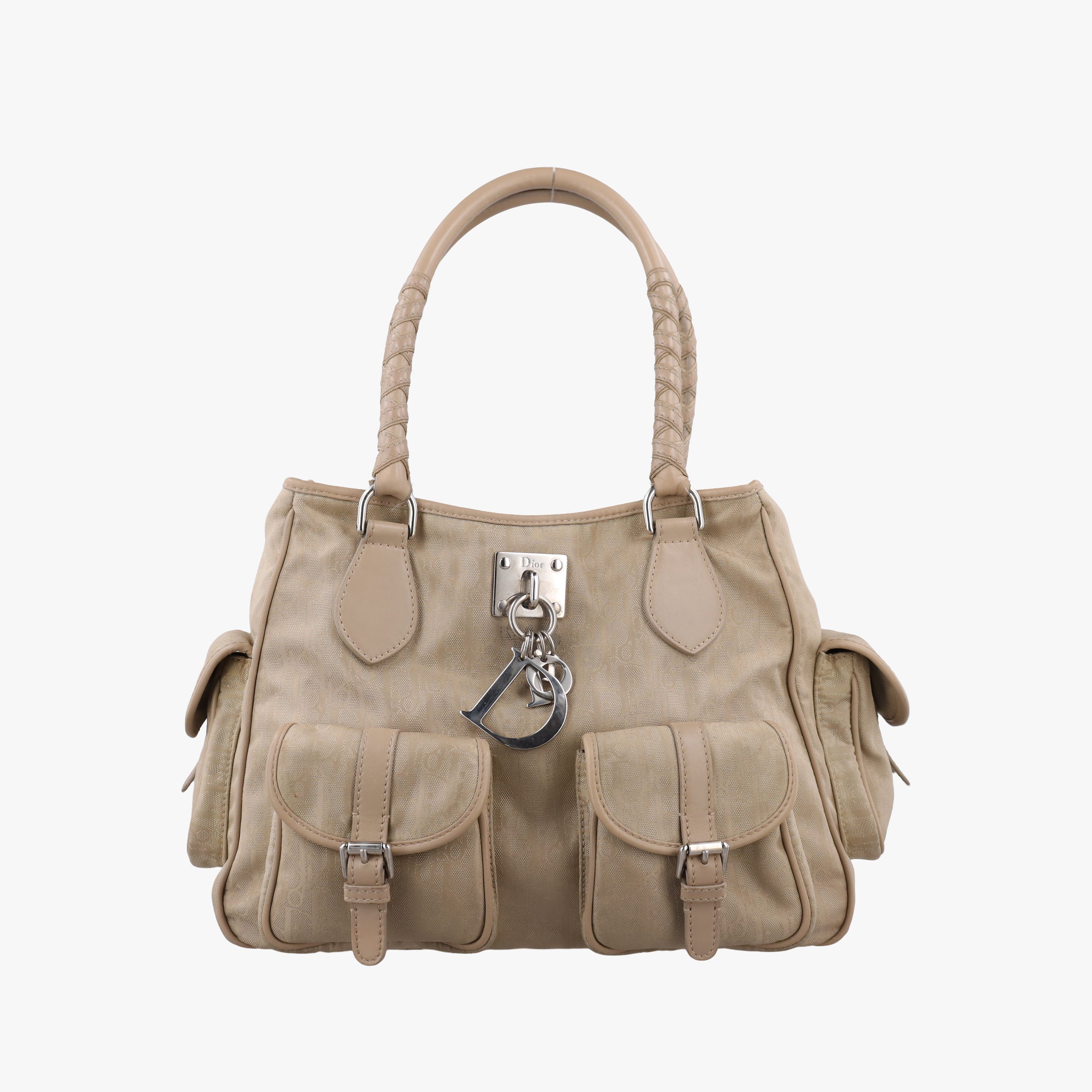 Lovely Trotter khaki Cotton Canvas × Leather 14-BO-0047ラブリー トロッター カーキ コットンキャンバス ×レザー 14-BO-0047