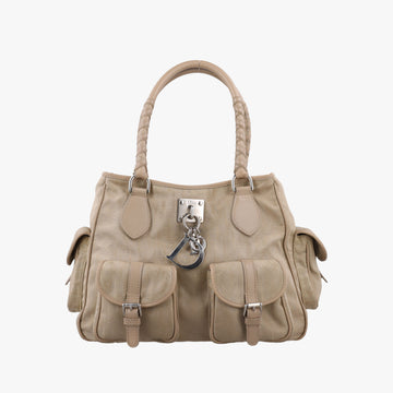 Lovely Trotter khaki Cotton Canvas × Leather 14-BO-0047ラブリー トロッター カーキ コットンキャンバス ×レザー 14-BO-0047