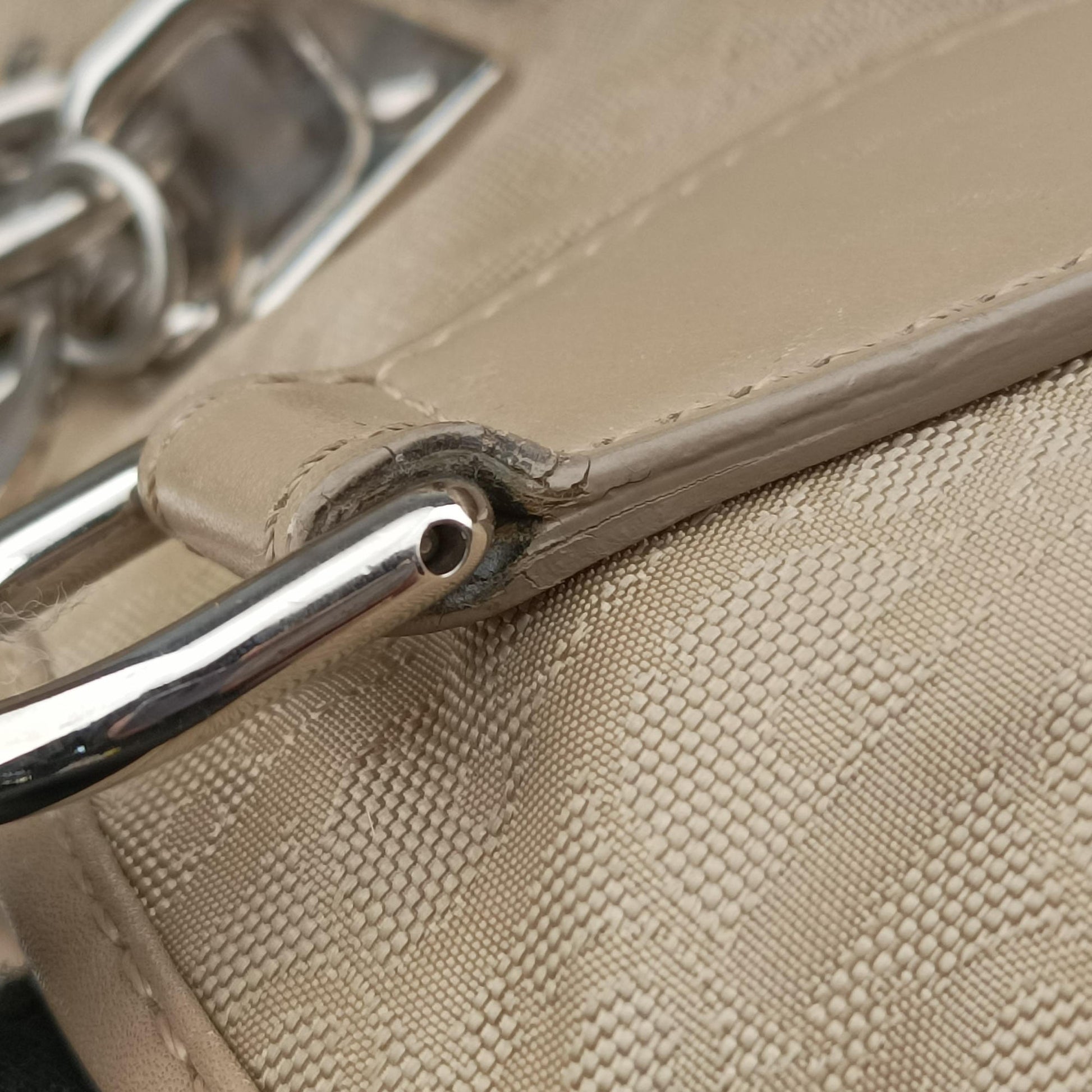Lovely Trotter khaki Cotton Canvas × Leather 14-BO-0047ラブリー トロッター カーキ コットンキャンバス ×レザー 14-BO-0047