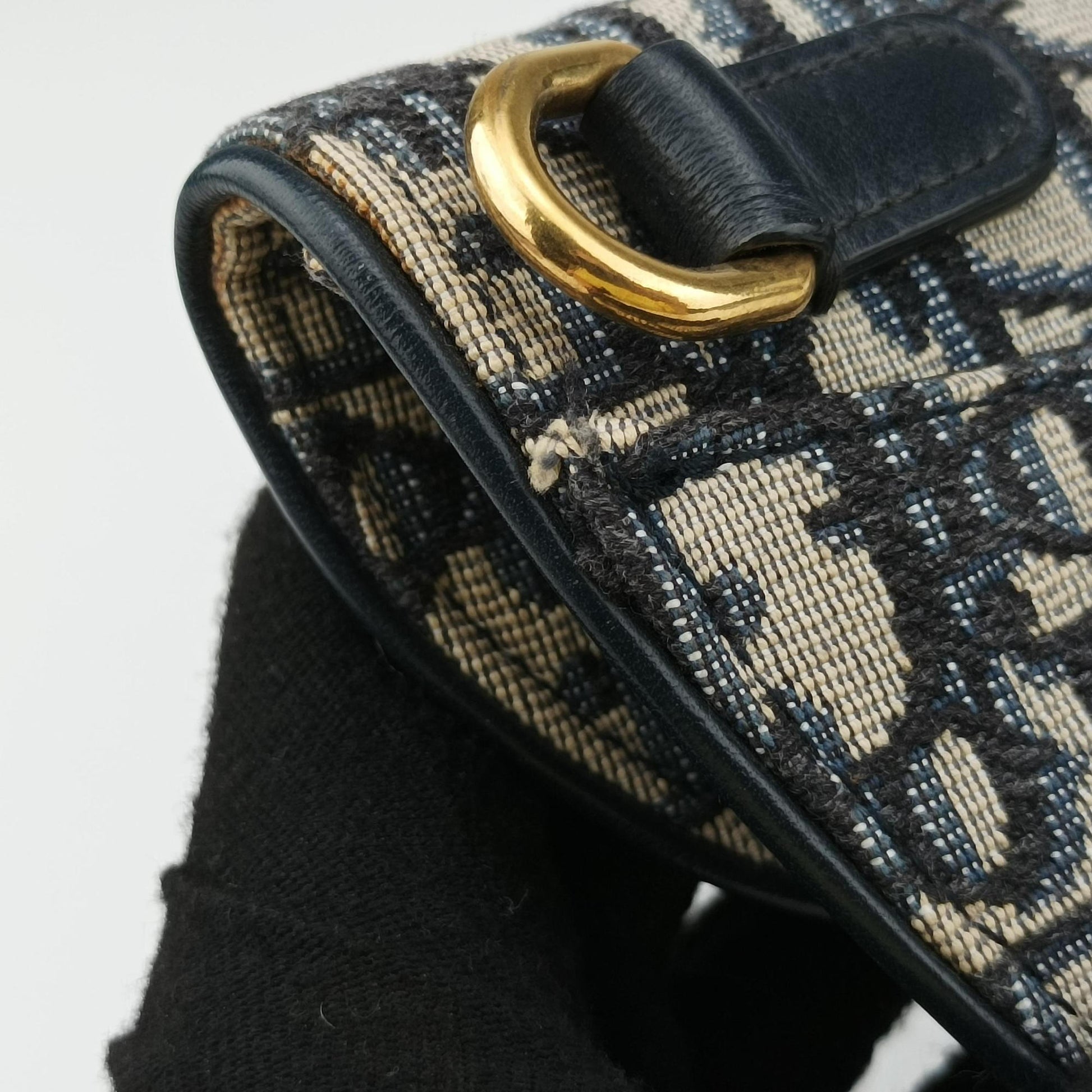 Saddle Navy×Grey Jacquard×Leather 50-MA-0159サドル ネイビー×グレー ジャガード×レザー 50-MA-0159