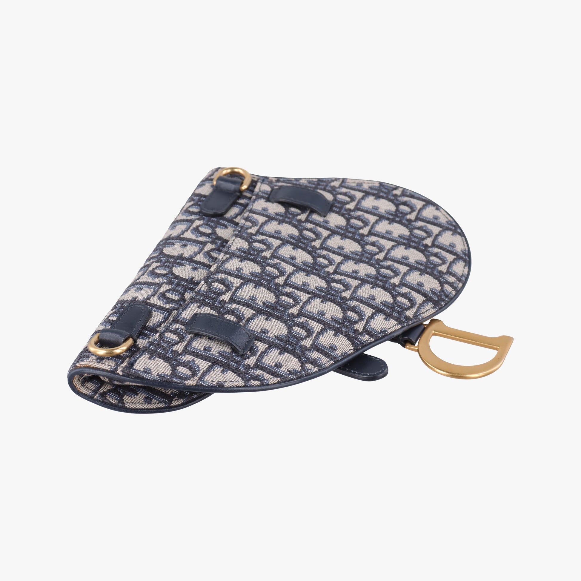 Saddle Navy×Grey Jacquard×Leather 50-MA-0159サドル ネイビー×グレー ジャガード×レザー 50-MA-0159