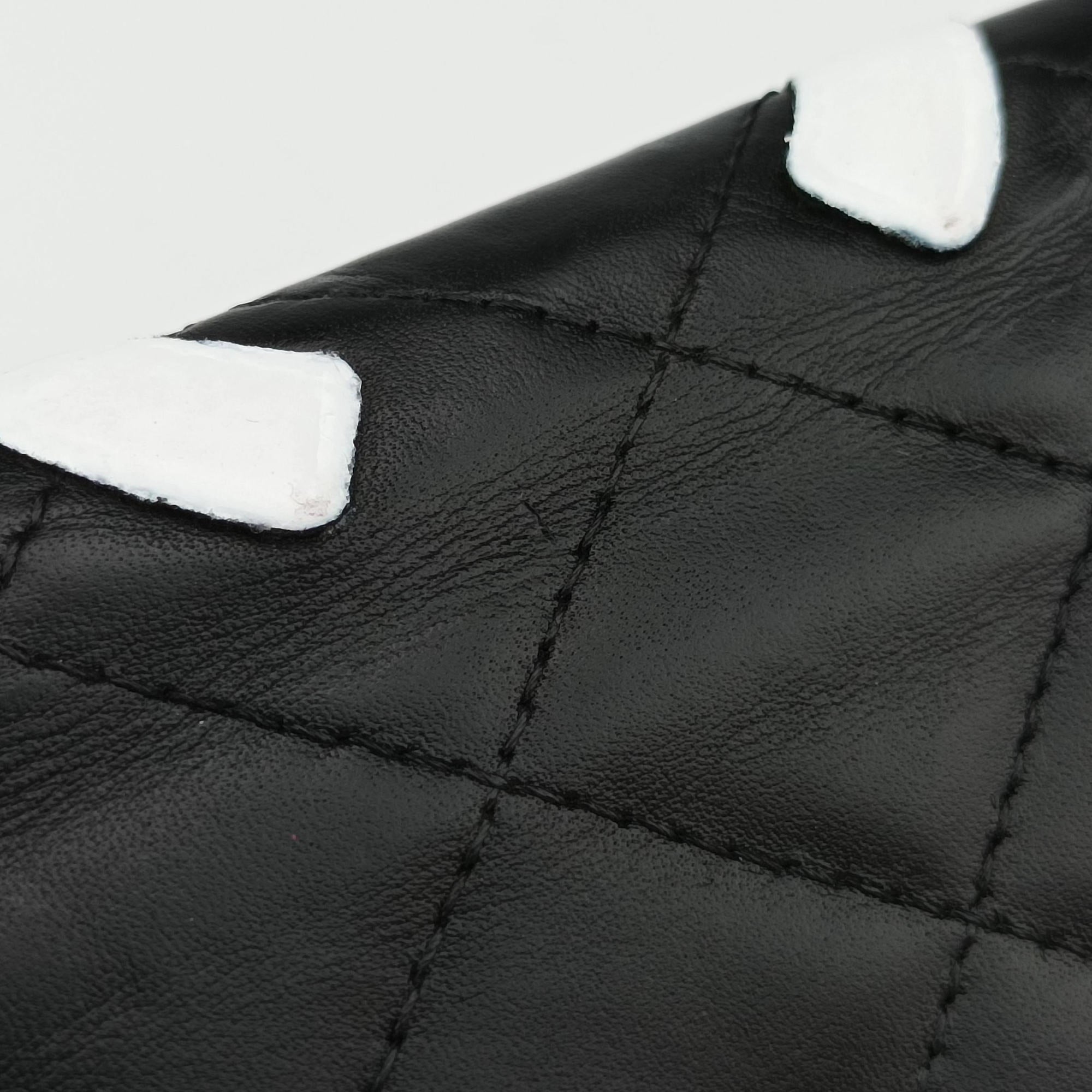 Cambon Black×White lambskin A26717 11225384カンボン ブラック×ホワイト ラムスキン A26717 11225384