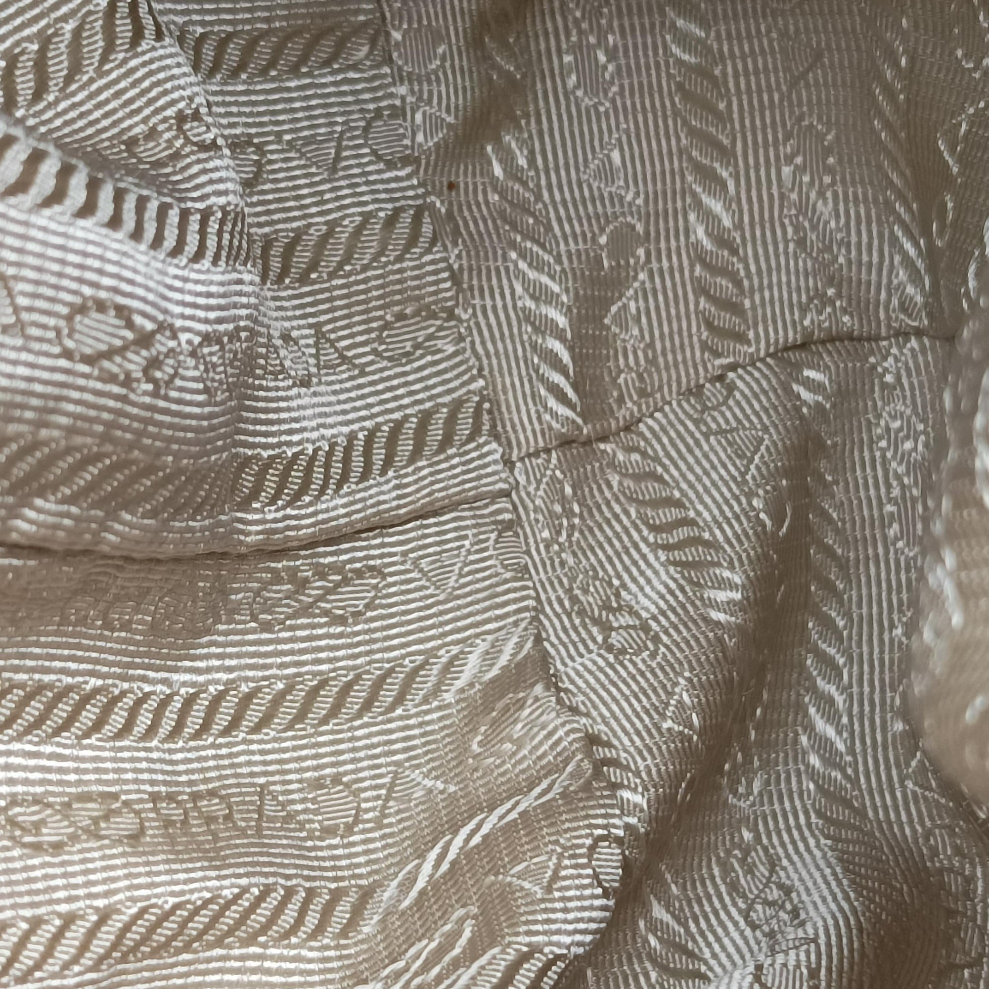 Animalier White Tessuto Nylon & Saffiano Leather 53アニマリエ ホワイト テスートナイロン / サフィアーノ 53