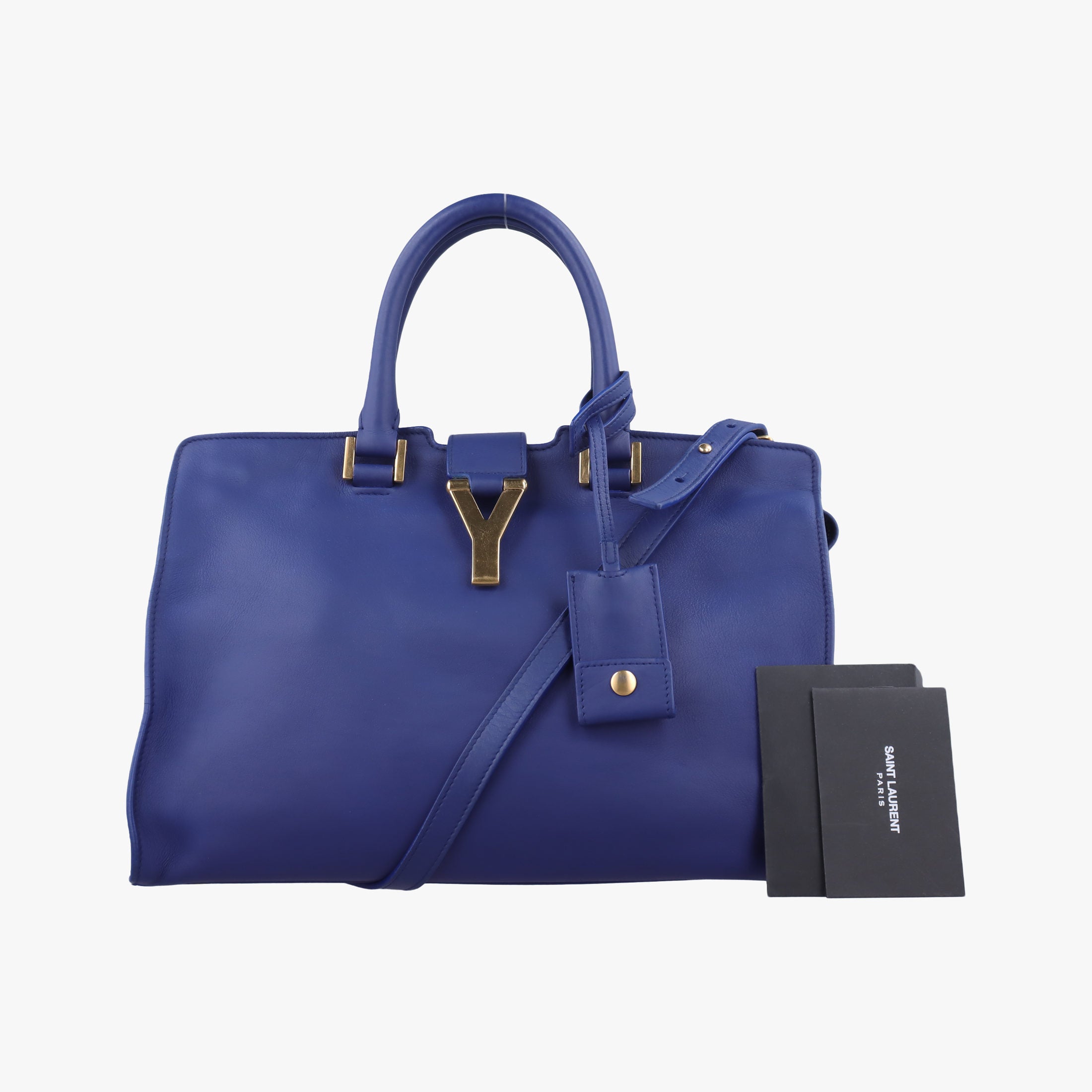 Y Ligne Petit Cabas Blue Leather 311210 311210.001998Yライン プチカバス ブルー レザー 311210 311210.001998