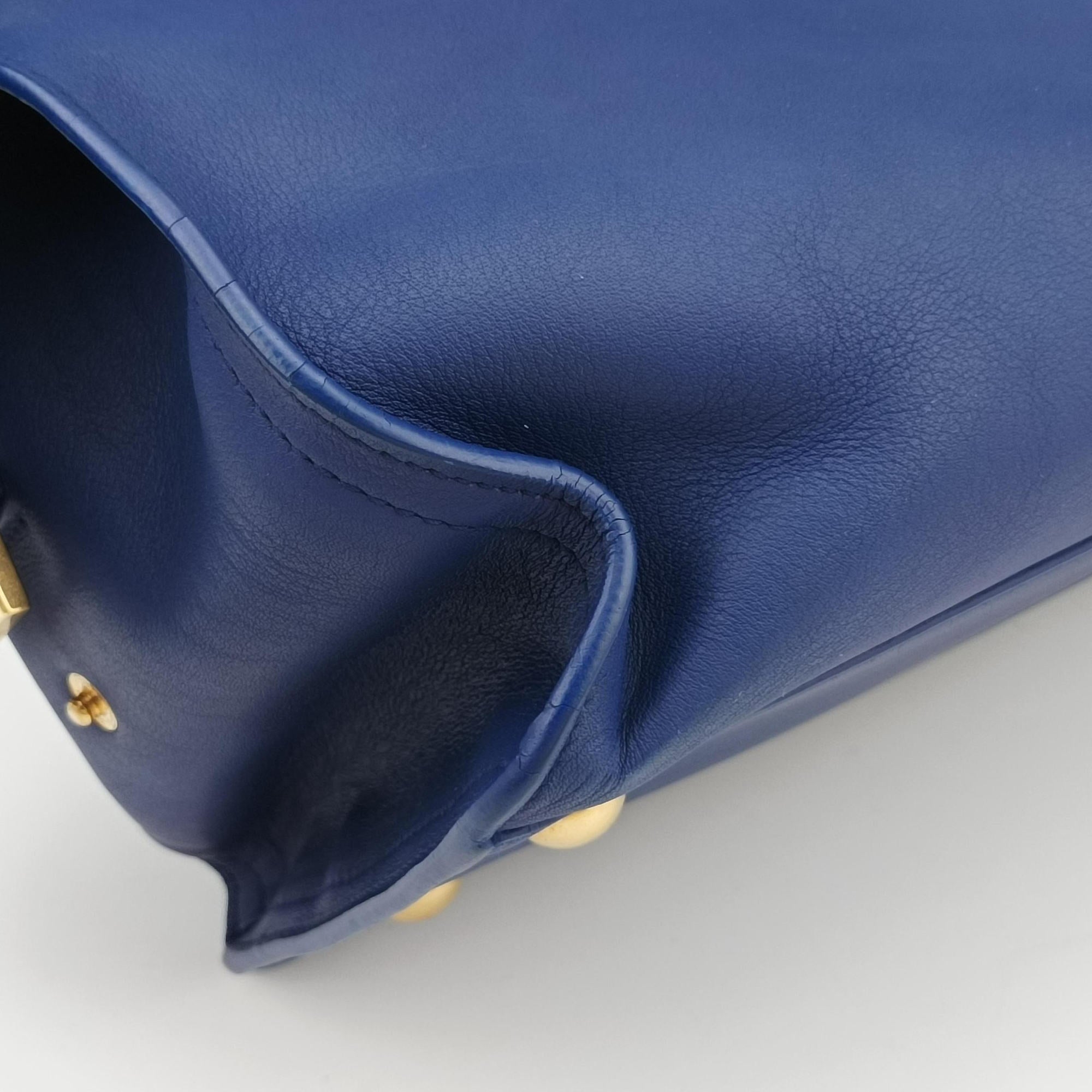 Y Ligne Petit Cabas Blue Leather 311210 311210.001998Yライン プチカバス ブルー レザー 311210 311210.001998