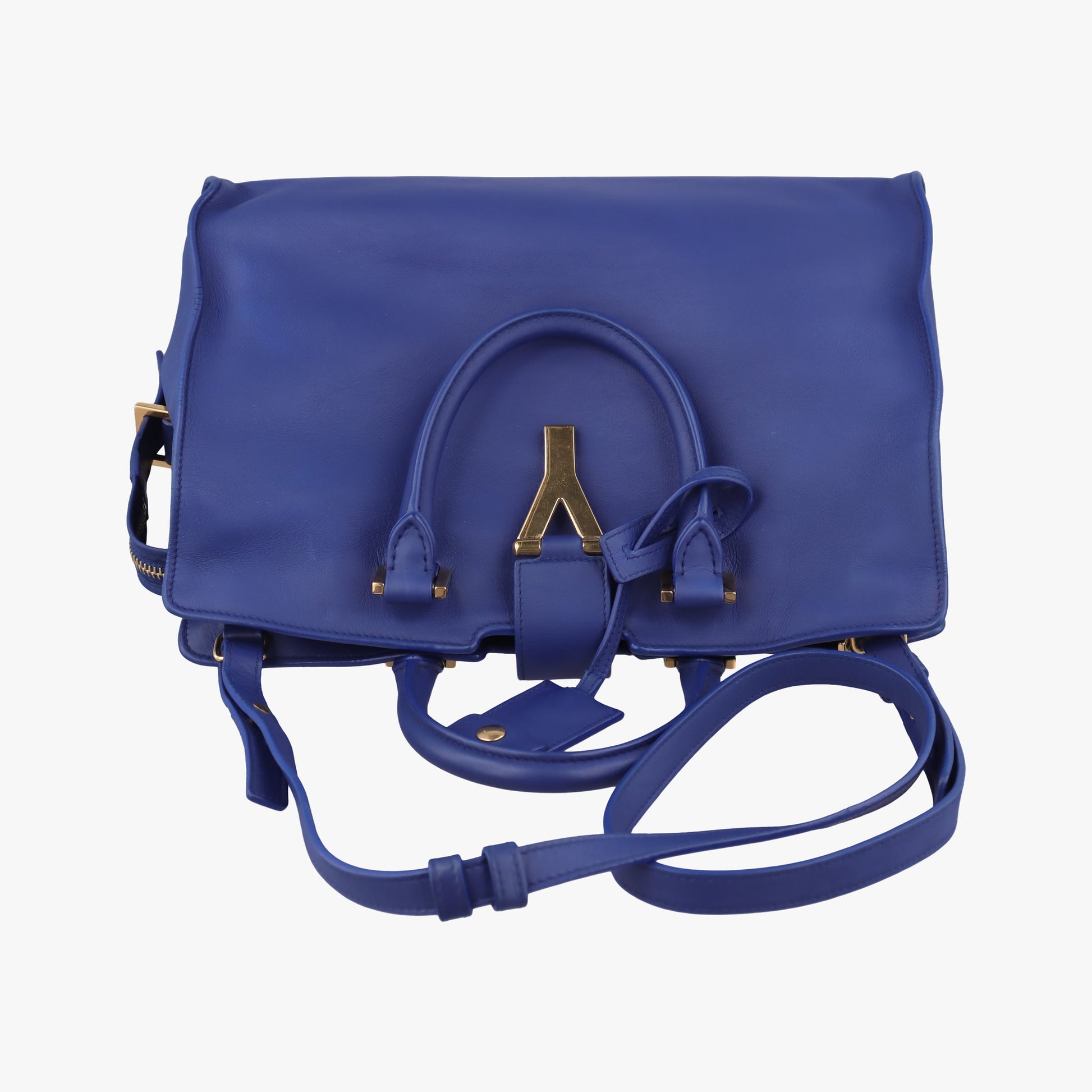 Y Ligne Petit Cabas Blue Leather 311210 311210.001998Yライン プチカバス ブルー レザー 311210 311210.001998
