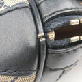 Sherry Line navy×red×beige canvas×leather 247205 I7197342シェリーライン ネイビー×レッド×ベージュ キャンバス×レザー 247205 I7197342