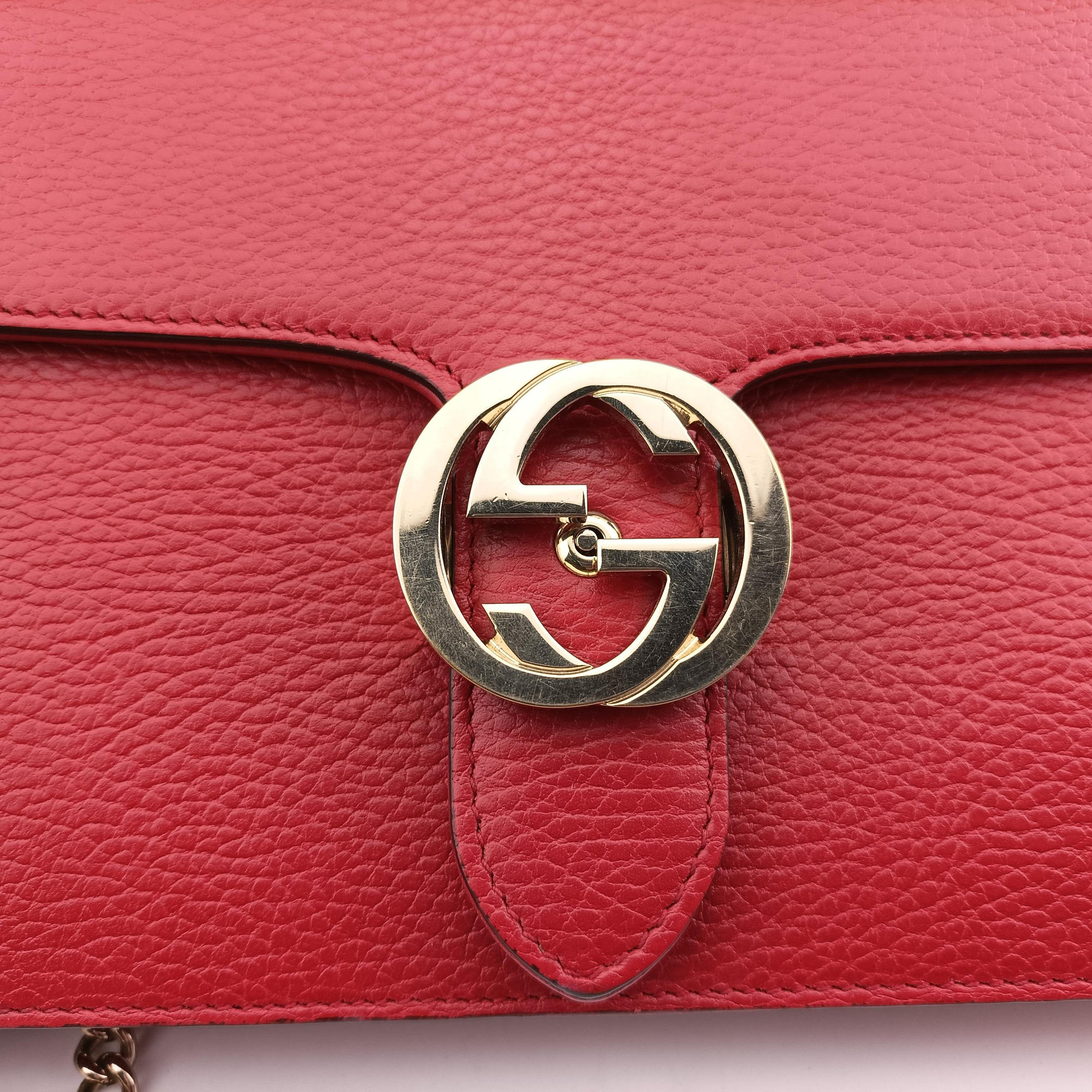 Interlocking G Red Leather 510303 A027362299インターロッキングG レッド レザー 510303 A027362299