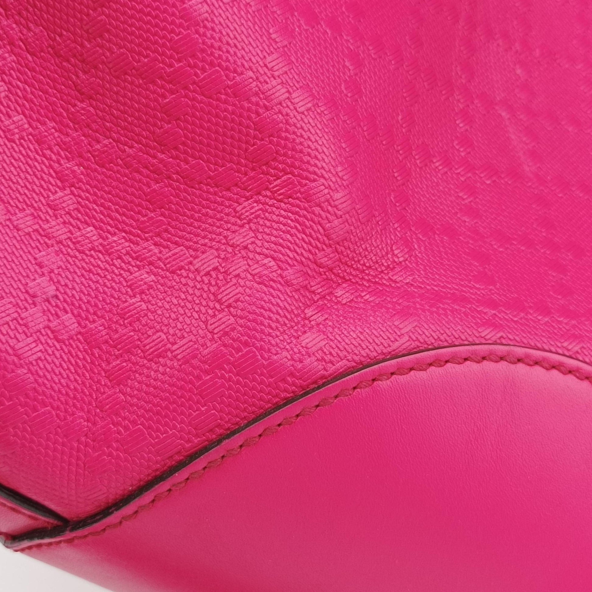 Bright Diamante Bucket Rose Leather 354229 I016087504ブライトディアマンテ バケット ローズ レッド レザー 354229 I016087504
