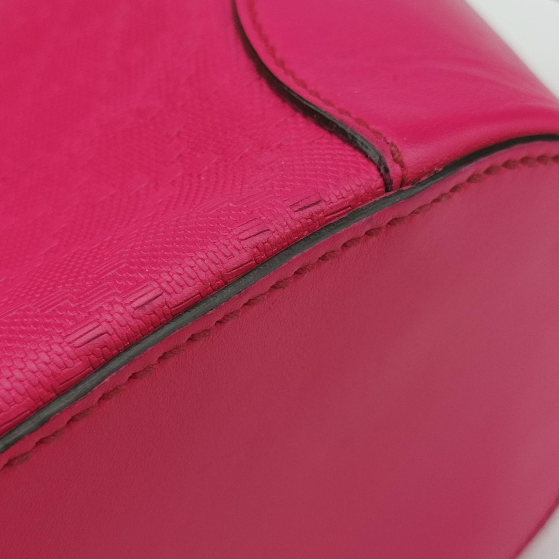 Bright Diamante Bucket Rose Leather 354229 I016087504ブライトディアマンテ バケット ローズ レッド レザー 354229 I016087504