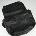 GG Imprime Messenger Black PVC coated canvas 201725 A8533965GGインプリメ メッセンジャー ブラック PVCコーティングキャンバス 201725 A8533965
