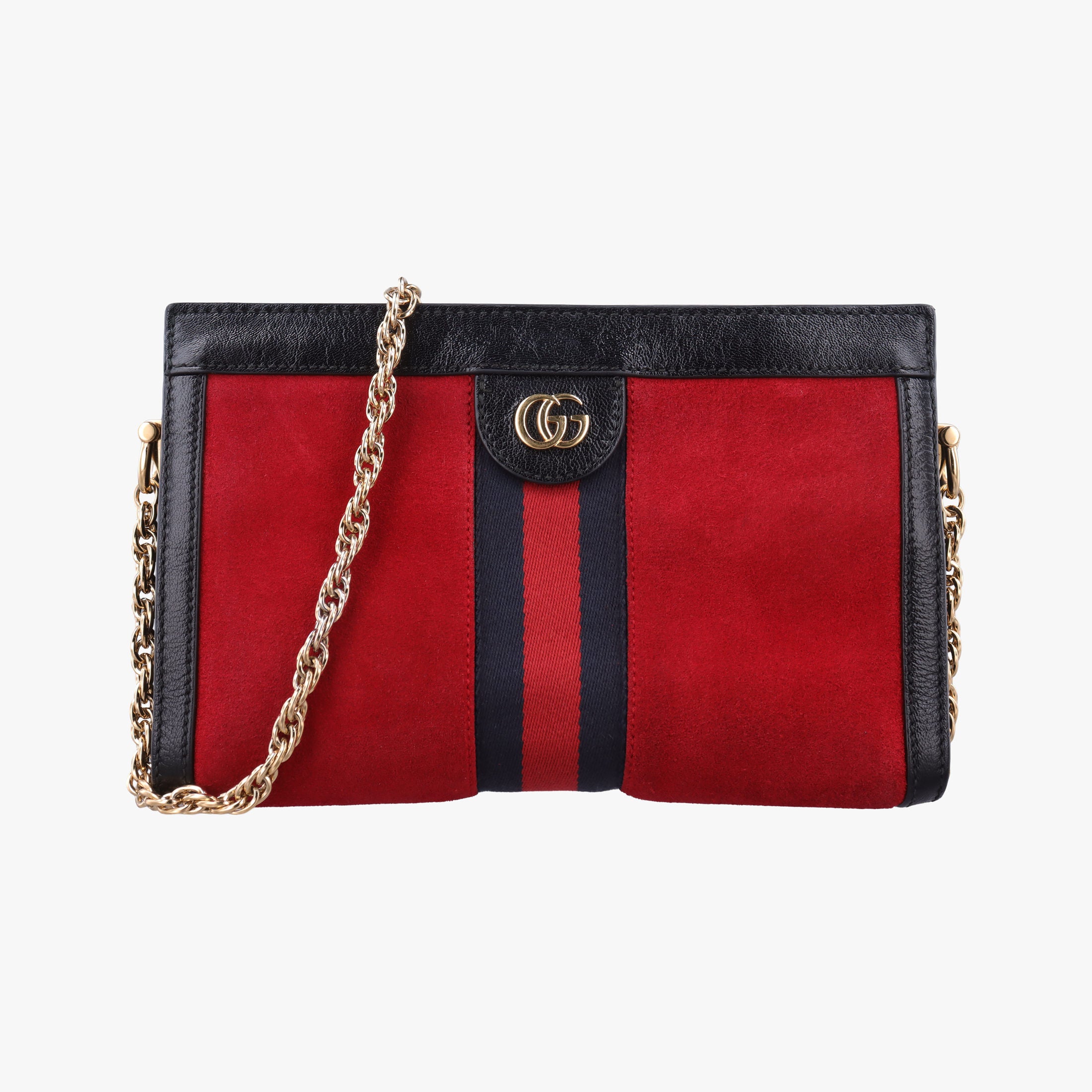 Ophidia Red×Black Suede×leather 503877 F024128585オフィディア レッド×ブラック スエード×レザー 503877 F024128585