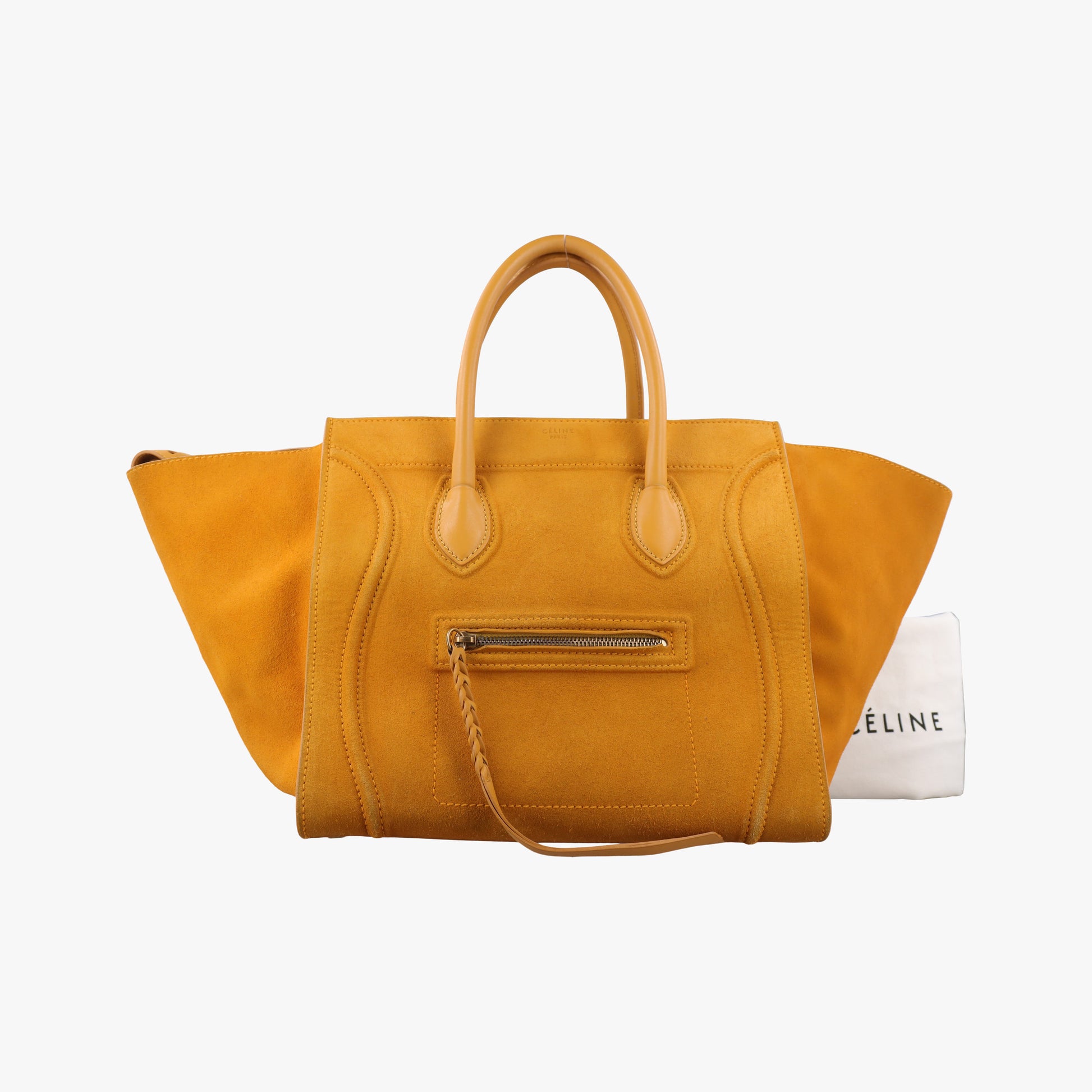 Luggage Small Square Phantom Yellow suede F-CU-0133ラゲージスモールスクエアファントム イエロー スエード F-CU-0133