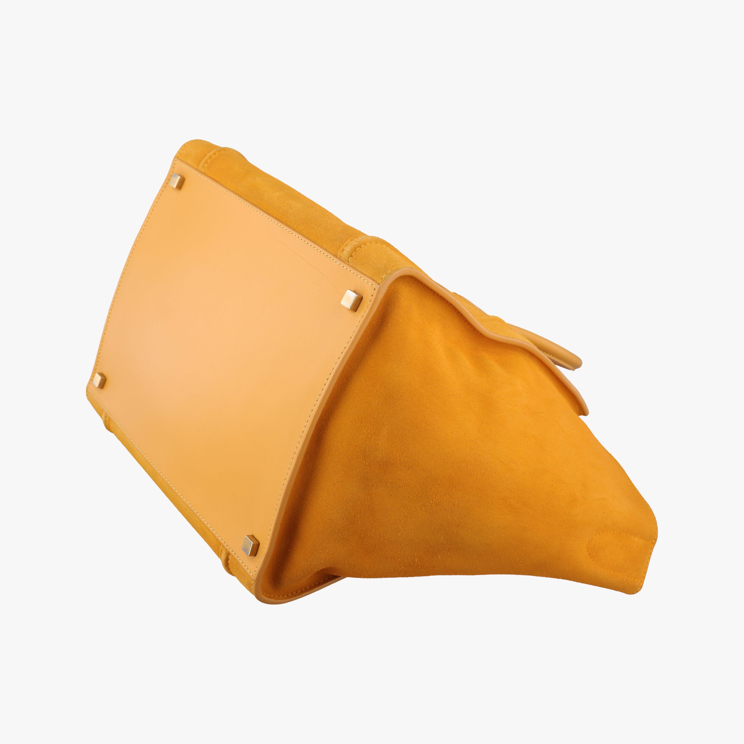 Luggage Small Square Phantom Yellow suede F-CU-0133ラゲージスモールスクエアファントム イエロー スエード F-CU-0133
