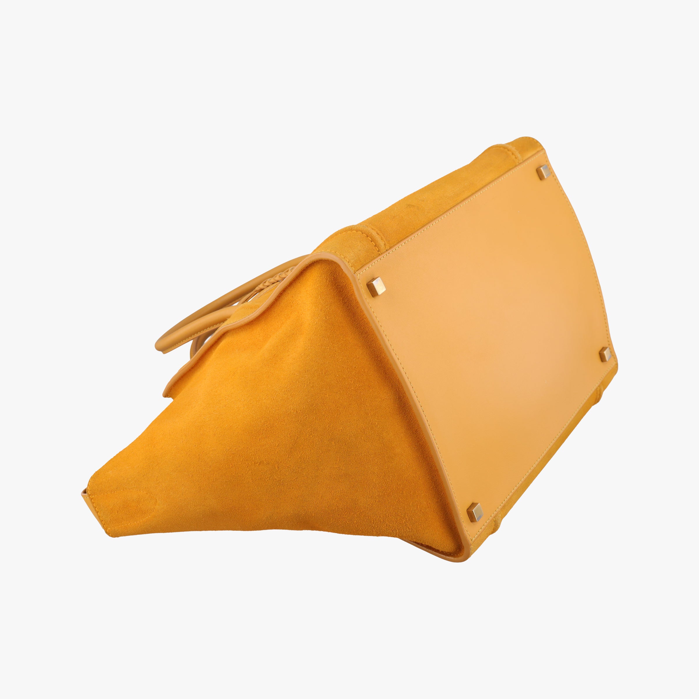 Luggage Small Square Phantom Yellow suede F-CU-0133ラゲージスモールスクエアファントム イエロー スエード F-CU-0133