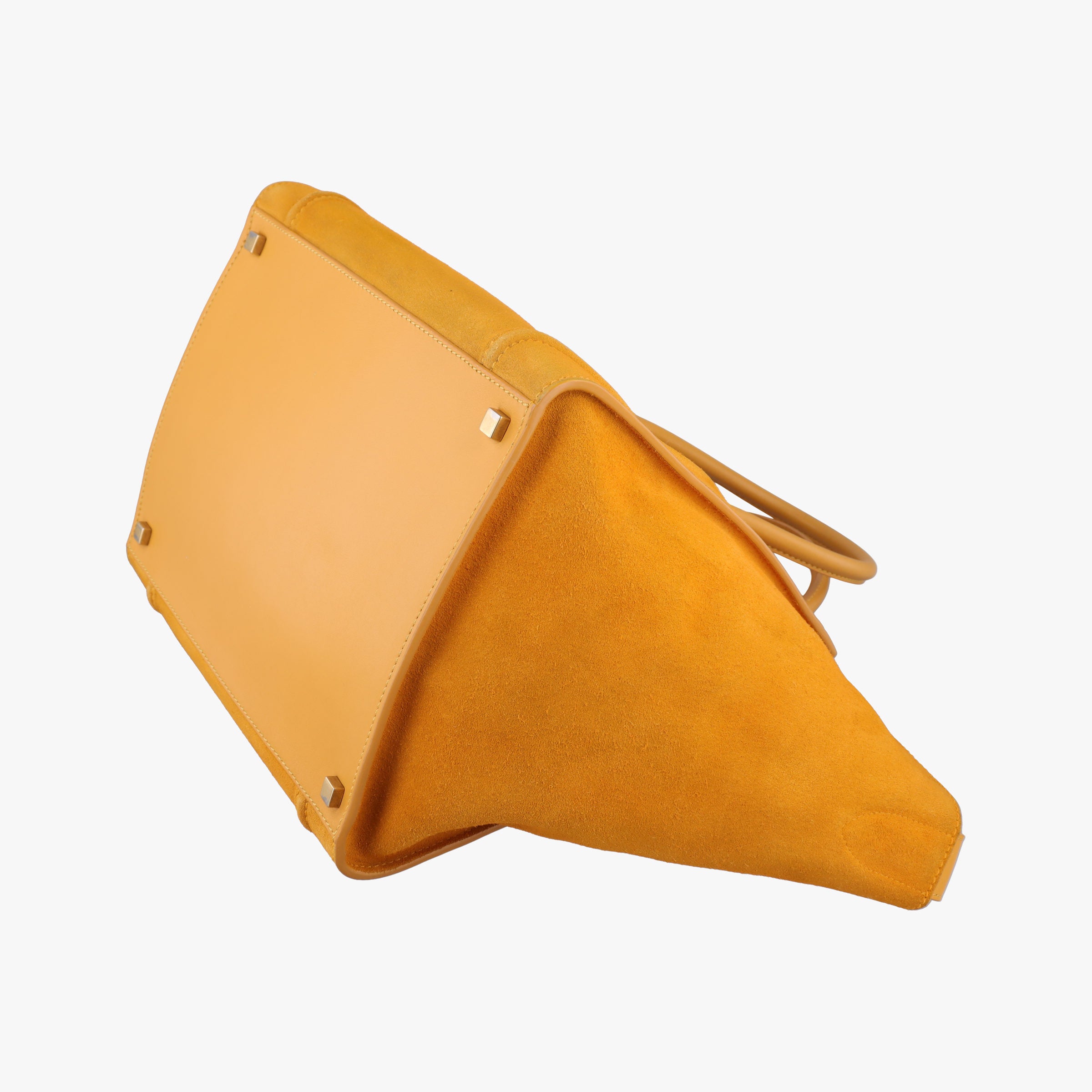 Luggage Small Square Phantom Yellow suede F-CU-0133ラゲージスモールスクエアファントム イエロー スエード F-CU-0133