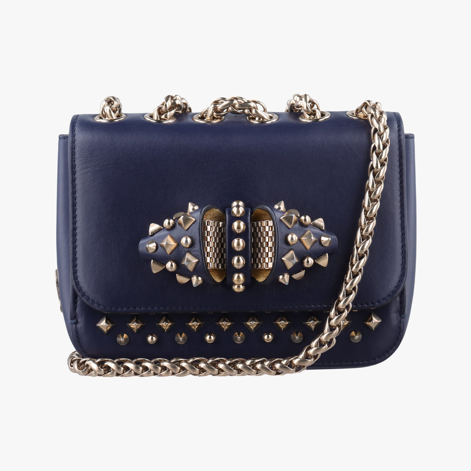 Night Tudor Spikes Small Sweet Charity Blue Leather ナイトチューダースパイクススモールスイートチャリティ ブルー レザー 
