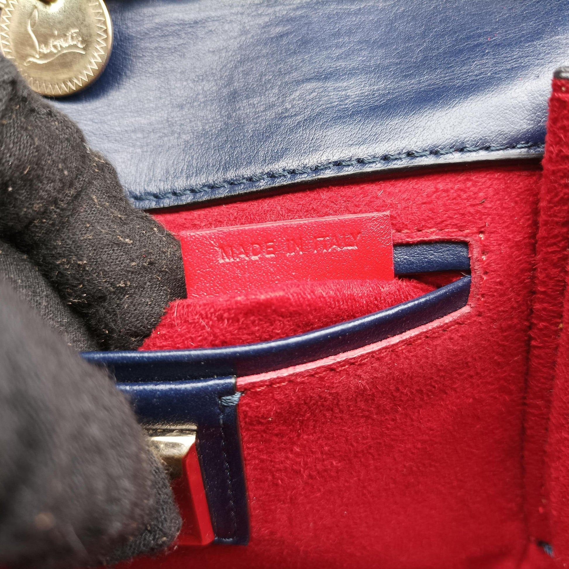 Night Tudor Spikes Small Sweet Charity Blue Leather ナイトチューダースパイクススモールスイートチャリティ ブルー レザー 