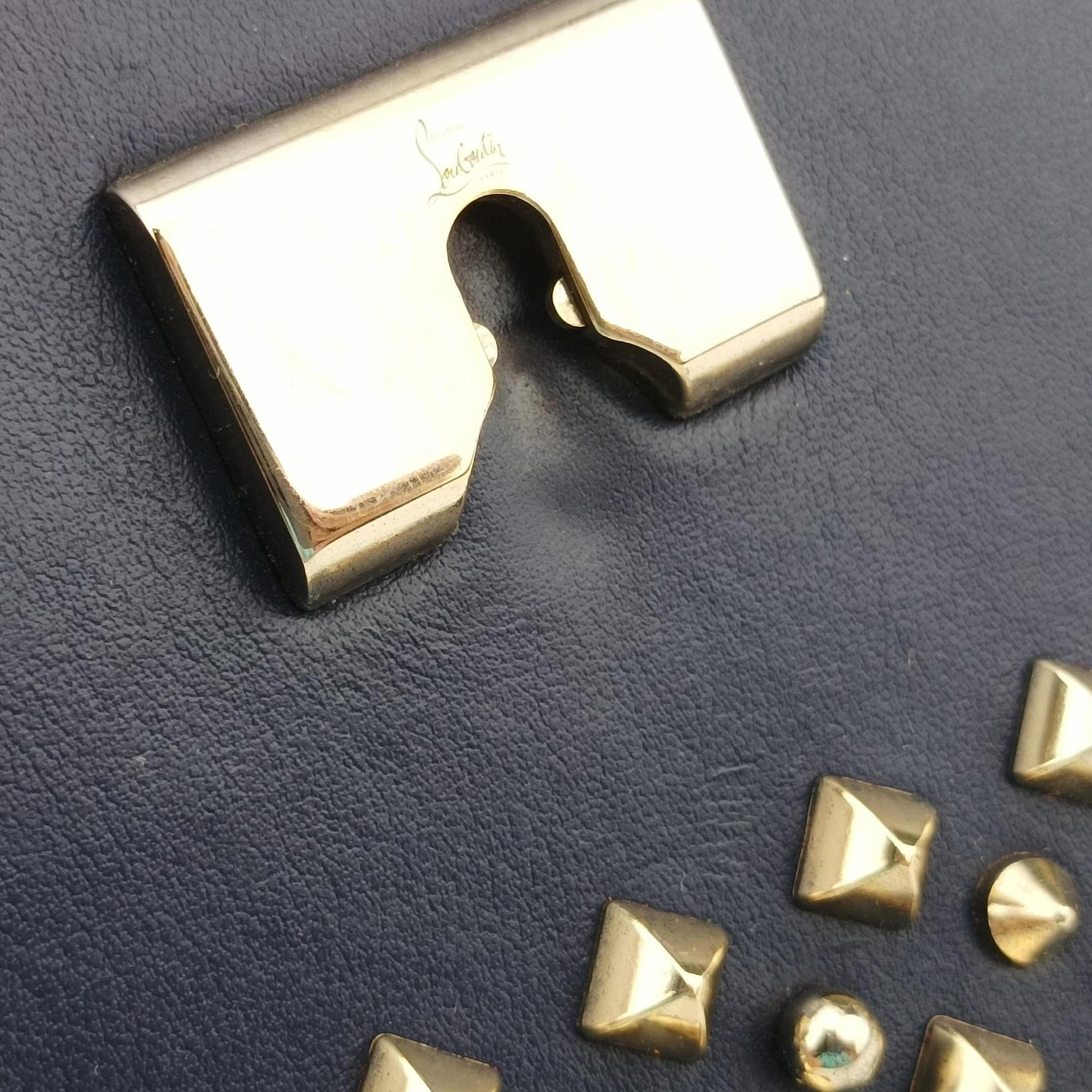 Night Tudor Spikes Small Sweet Charity Blue Leather ナイトチューダースパイクススモールスイートチャリティ ブルー レザー 