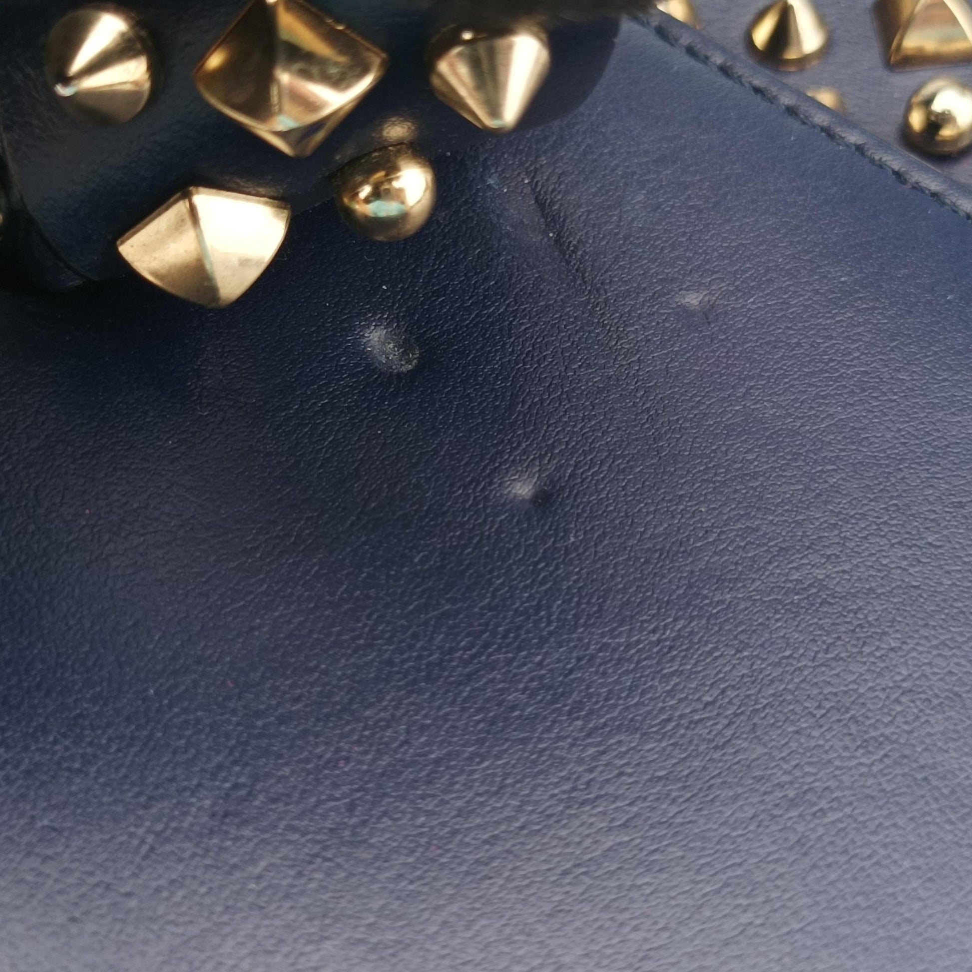 Night Tudor Spikes Small Sweet Charity Blue Leather ナイトチューダースパイクススモールスイートチャリティ ブルー レザー 