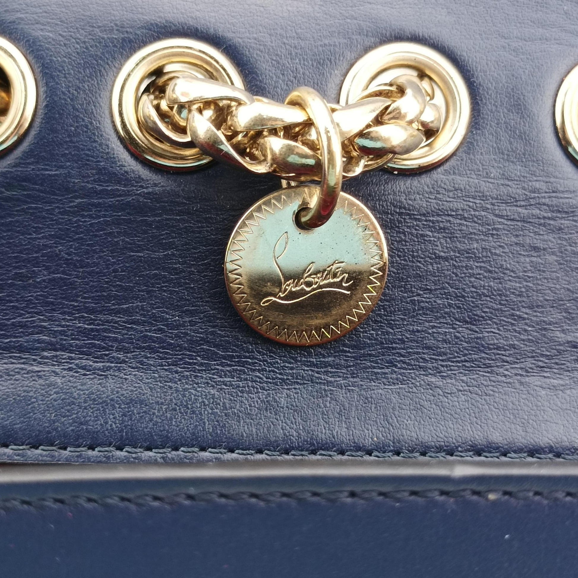 Night Tudor Spikes Small Sweet Charity Blue Leather ナイトチューダースパイクススモールスイートチャリティ ブルー レザー 