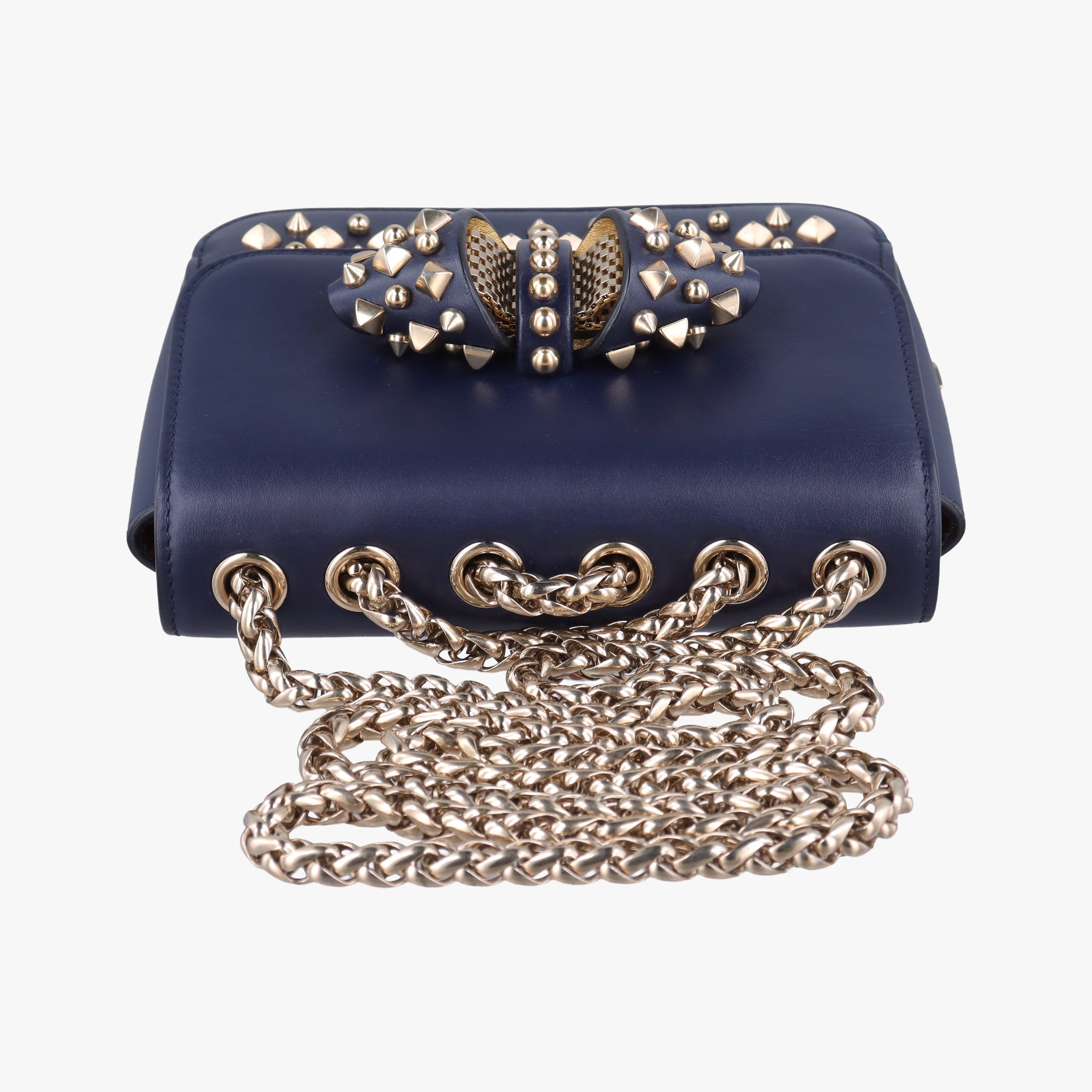 Night Tudor Spikes Small Sweet Charity Blue Leather ナイトチューダースパイクススモールスイートチャリティ ブルー レザー 
