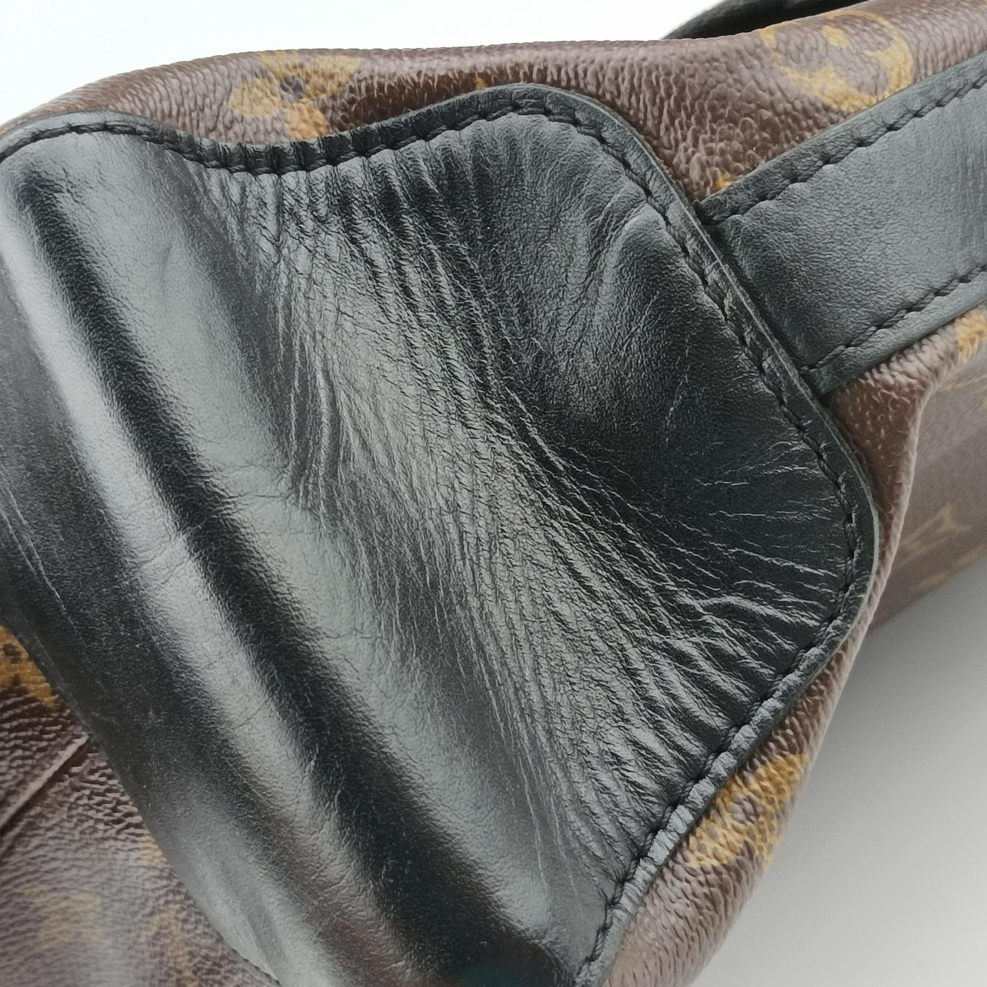 TORRES brown×black Monogram Macassar×calf leather M40387 SR4180トーレス モノグラム/ブラウン×ブラック モノグラムマカサー×カーフレザー M40387 SR4180