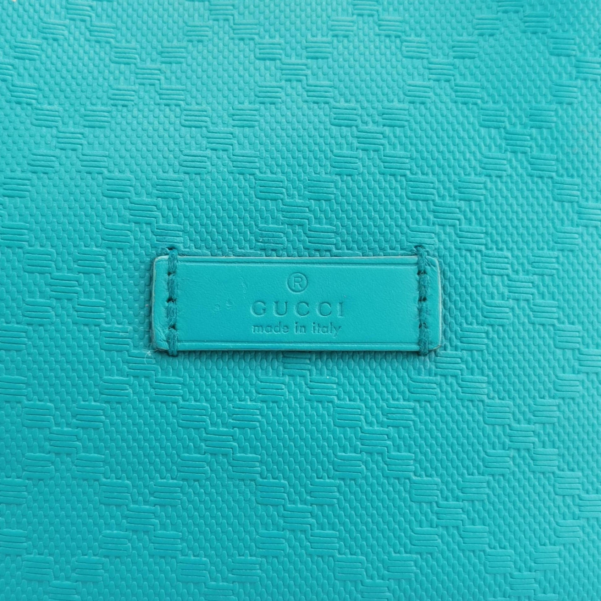 Bright Diamante Bucket Blue Leather 354229 D016461354ブライトディアマンテ バケット ブルー レザー 354229 D016461354