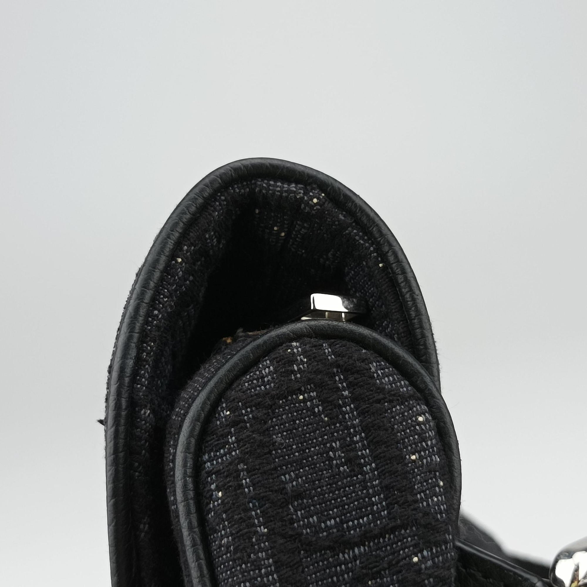 Saddle Black Jacquard×Leather 1ADPO093YKY 19-BO-0159サドル ブラック ジャガード×レザー 1ADPO093YKY 19-BO-0159