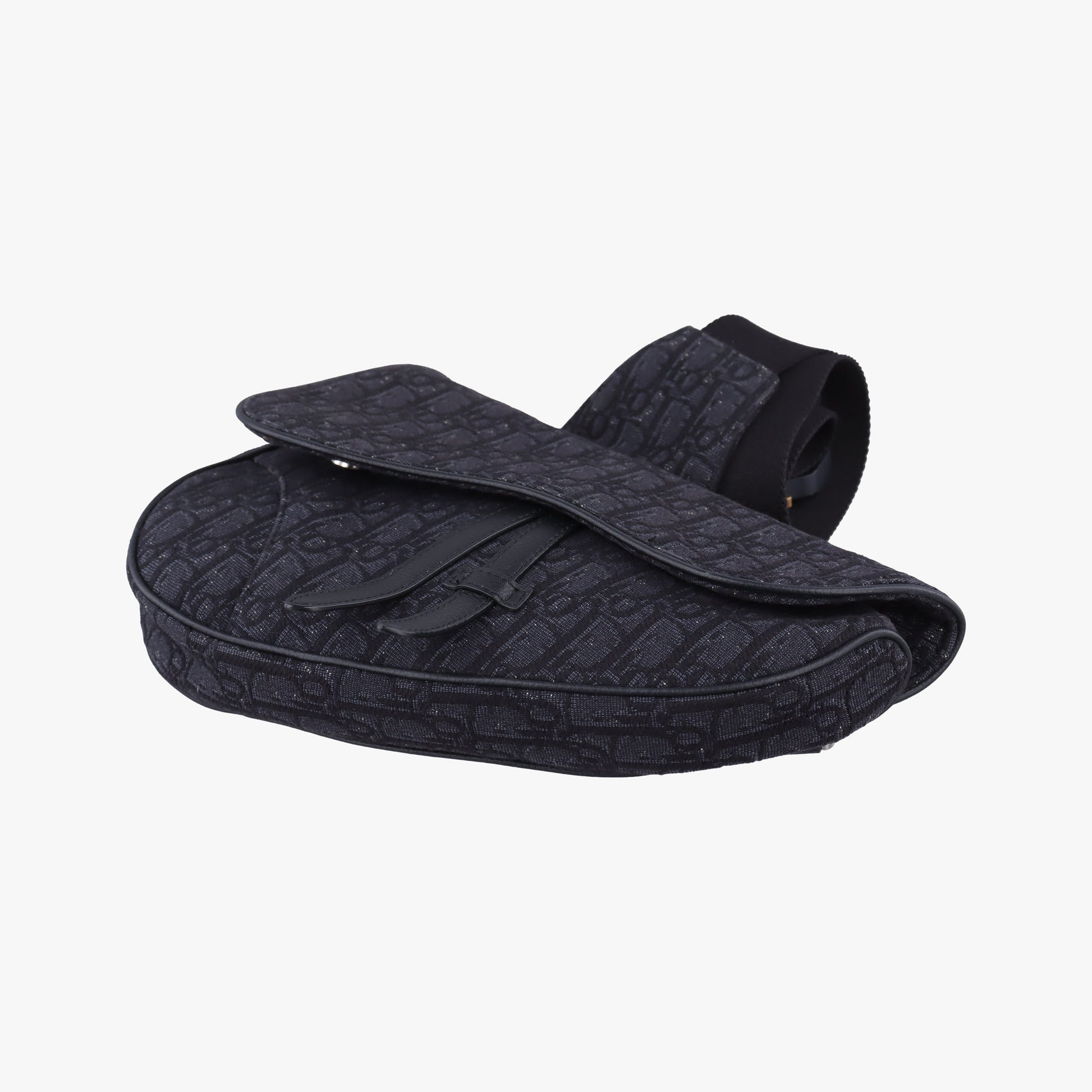 Saddle Black Jacquard×Leather 1ADPO093YKY 19-BO-0159サドル ブラック ジャガード×レザー 1ADPO093YKY 19-BO-0159