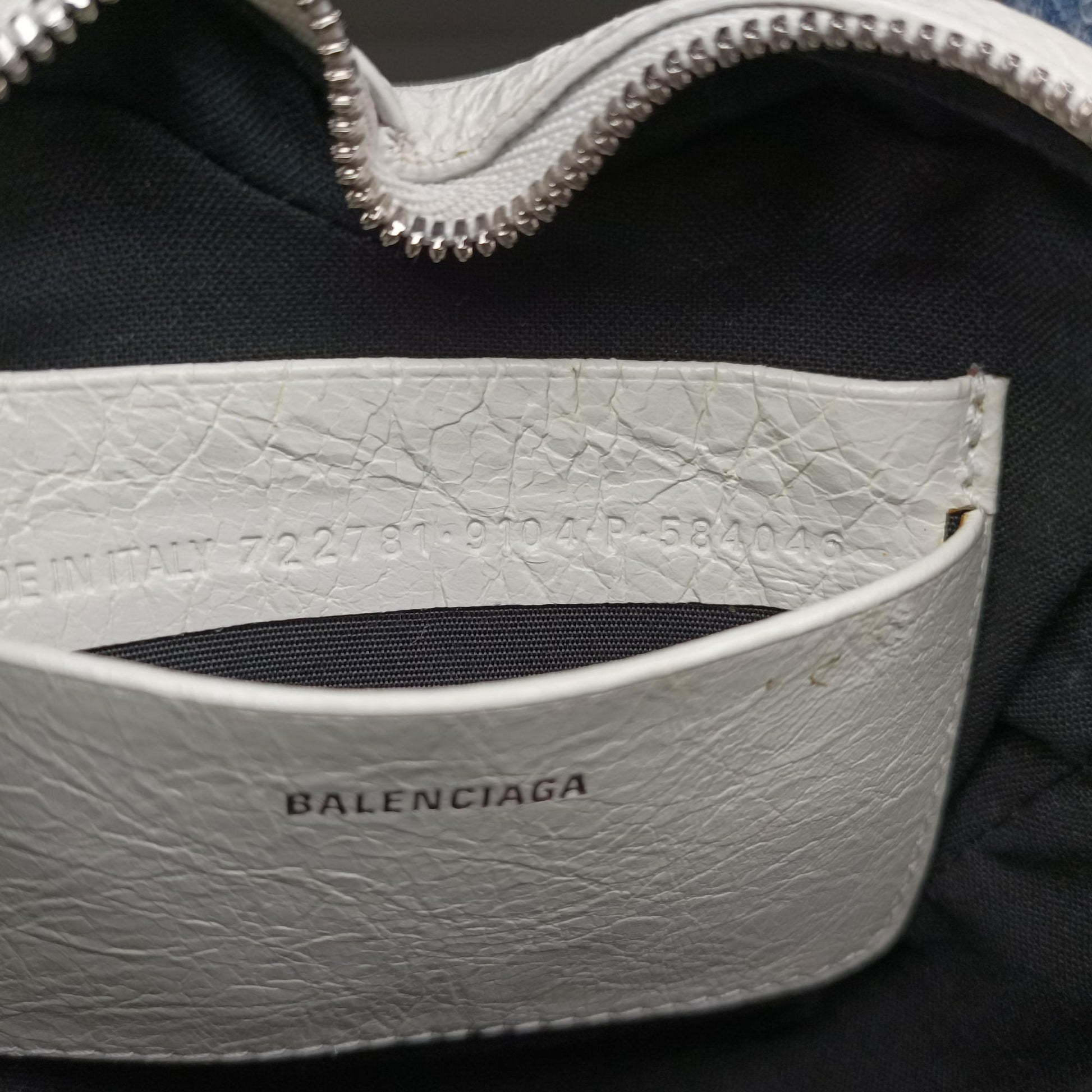 Le Cagole Heart Mini White lambskin 722781.9104.P.584046ル カゴーレ ハートミニ ホワイト ラムスキン 722781.9104.P.584046
