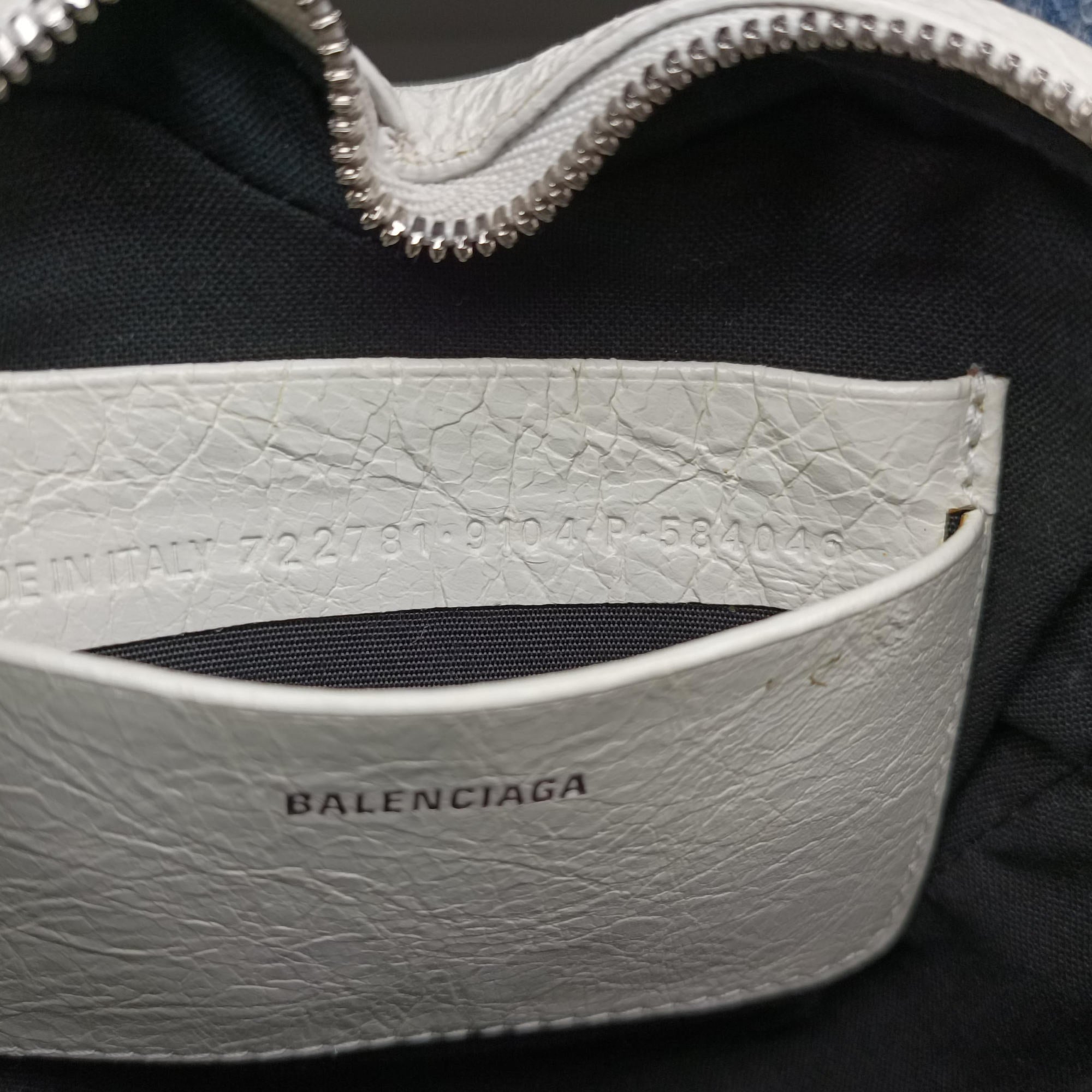 Le Cagole Heart Mini White lambskin 722781.9104.P.584046ル カゴーレ ハートミニ ホワイト ラムスキン 722781.9104.P.584046