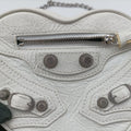 Le Cagole Heart Mini White lambskin 722781.9104.P.584046ル カゴーレ ハートミニ ホワイト ラムスキン 722781.9104.P.584046