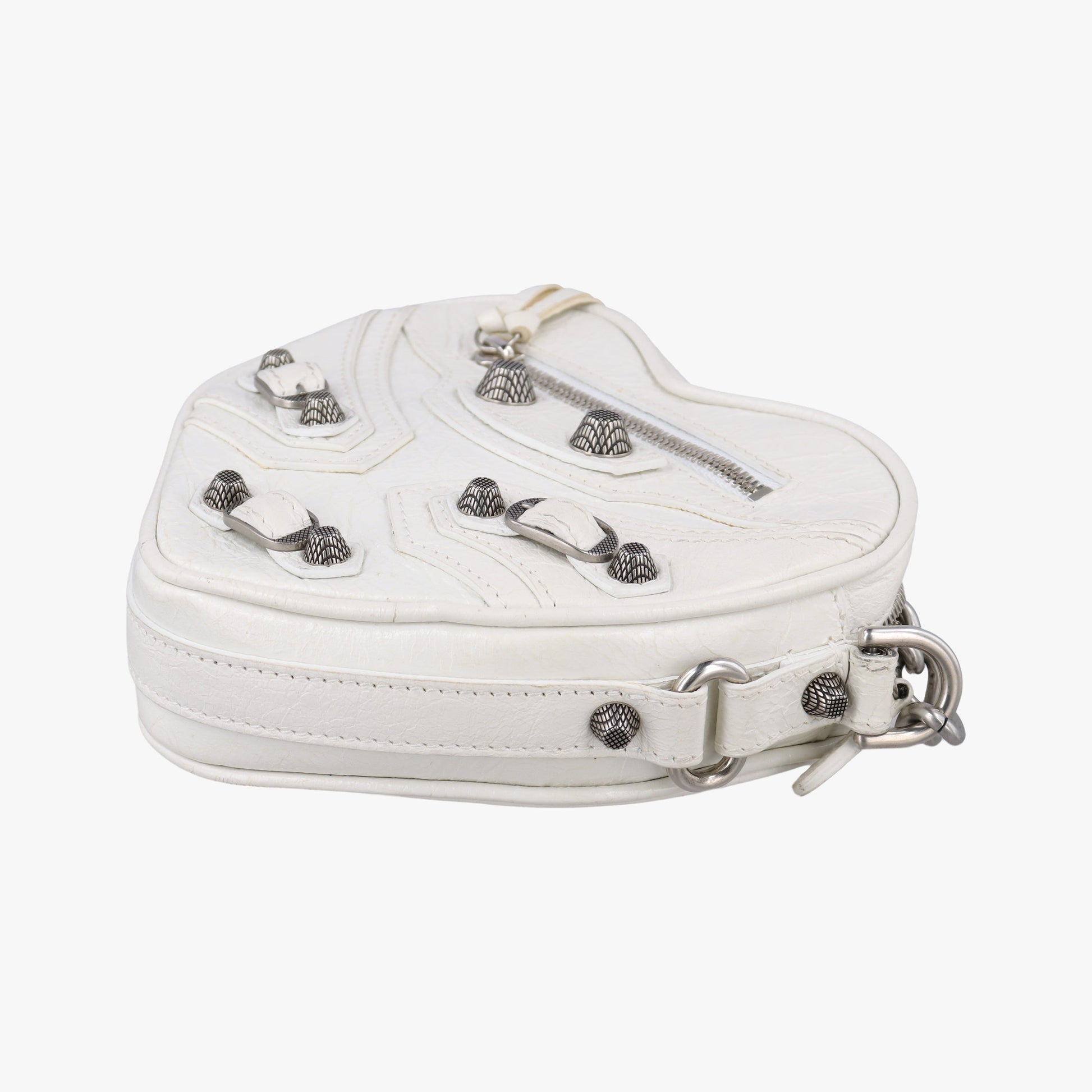 Le Cagole Heart Mini White lambskin 722781.9104.P.584046ル カゴーレ ハートミニ ホワイト ラムスキン 722781.9104.P.584046