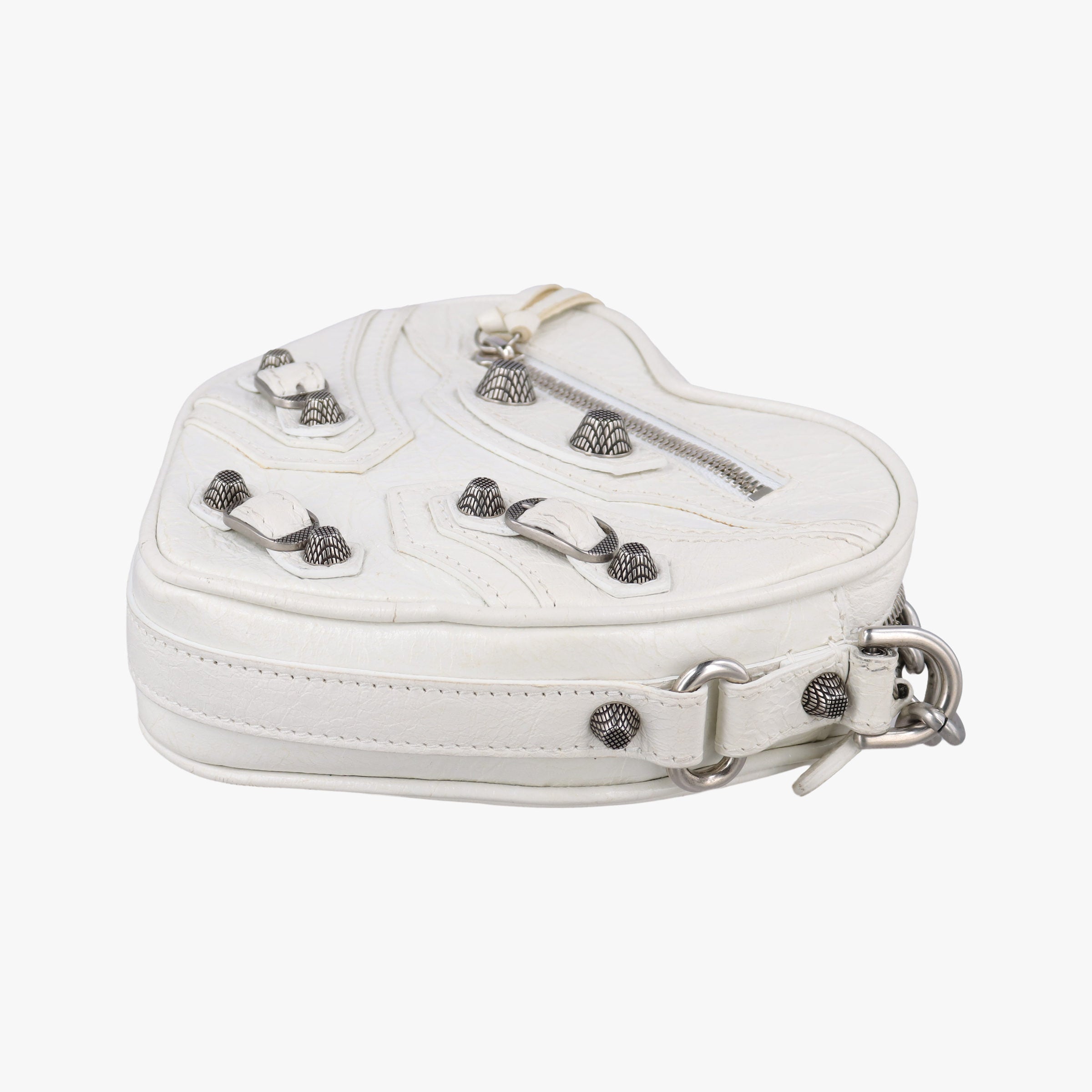 Le Cagole Heart Mini White lambskin 722781.9104.P.584046ル カゴーレ ハートミニ ホワイト ラムスキン 722781.9104.P.584046
