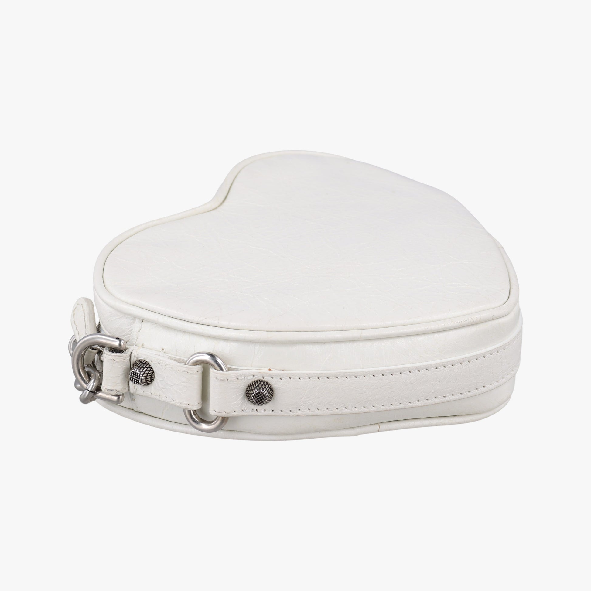 Le Cagole Heart Mini White lambskin 722781.9104.P.584046ル カゴーレ ハートミニ ホワイト ラムスキン 722781.9104.P.584046