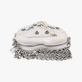 Le Cagole Heart Mini White lambskin 722781.9104.P.584046ル カゴーレ ハートミニ ホワイト ラムスキン 722781.9104.P.584046