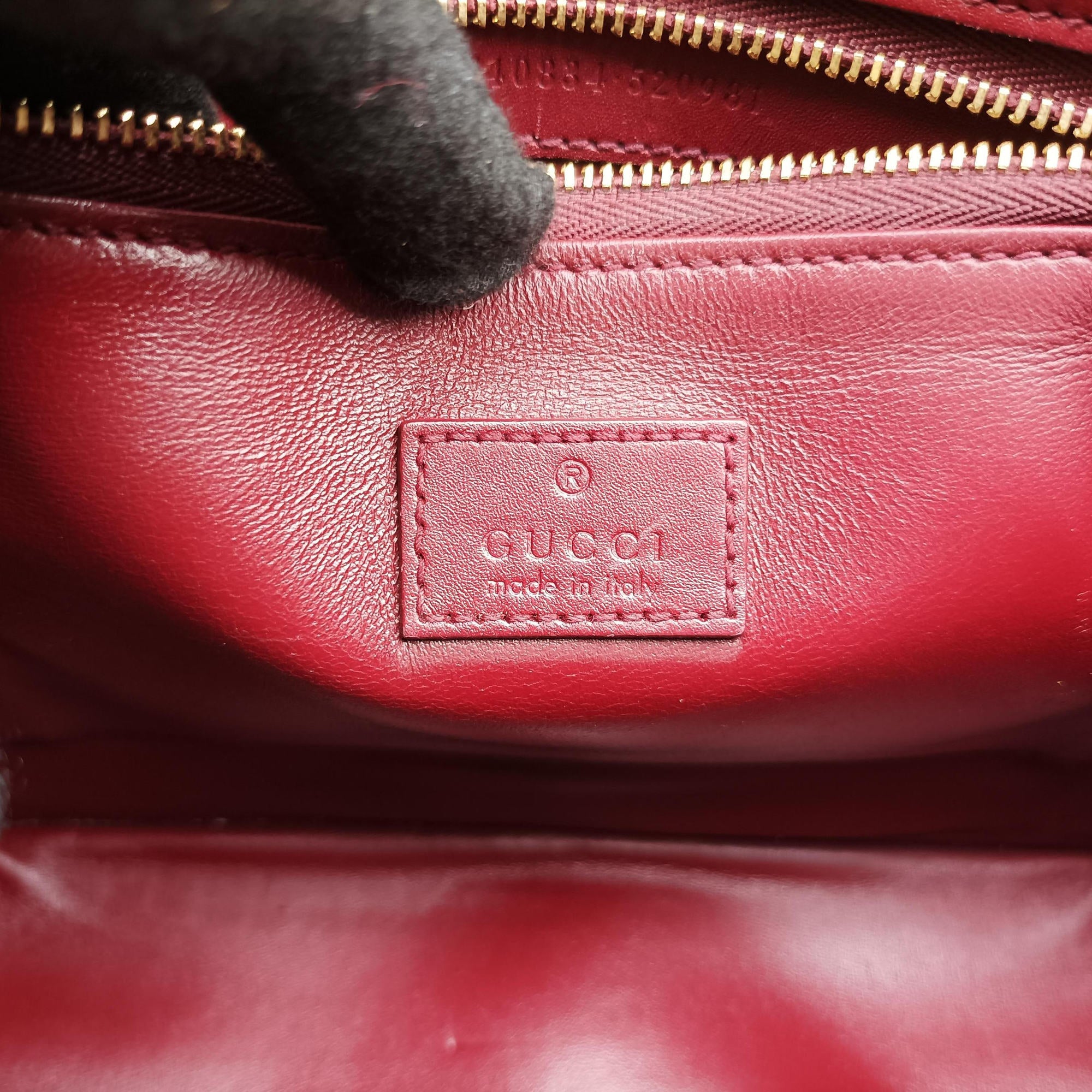 Mini Deco Burgundy Leather 740834 F040768439ミニデコ ワインレッド レザー 740834 F040768439
