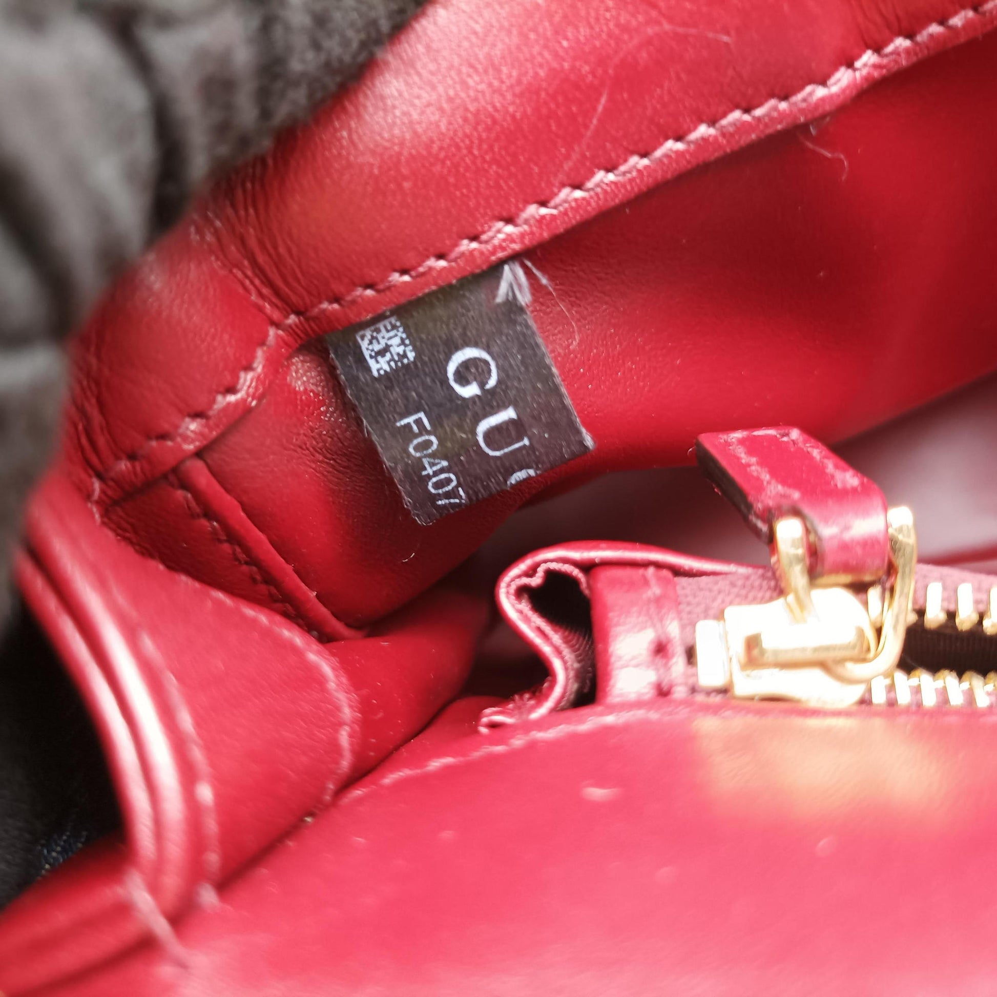 Mini Deco Burgundy Leather 740834 F040768439ミニデコ ワインレッド レザー 740834 F040768439