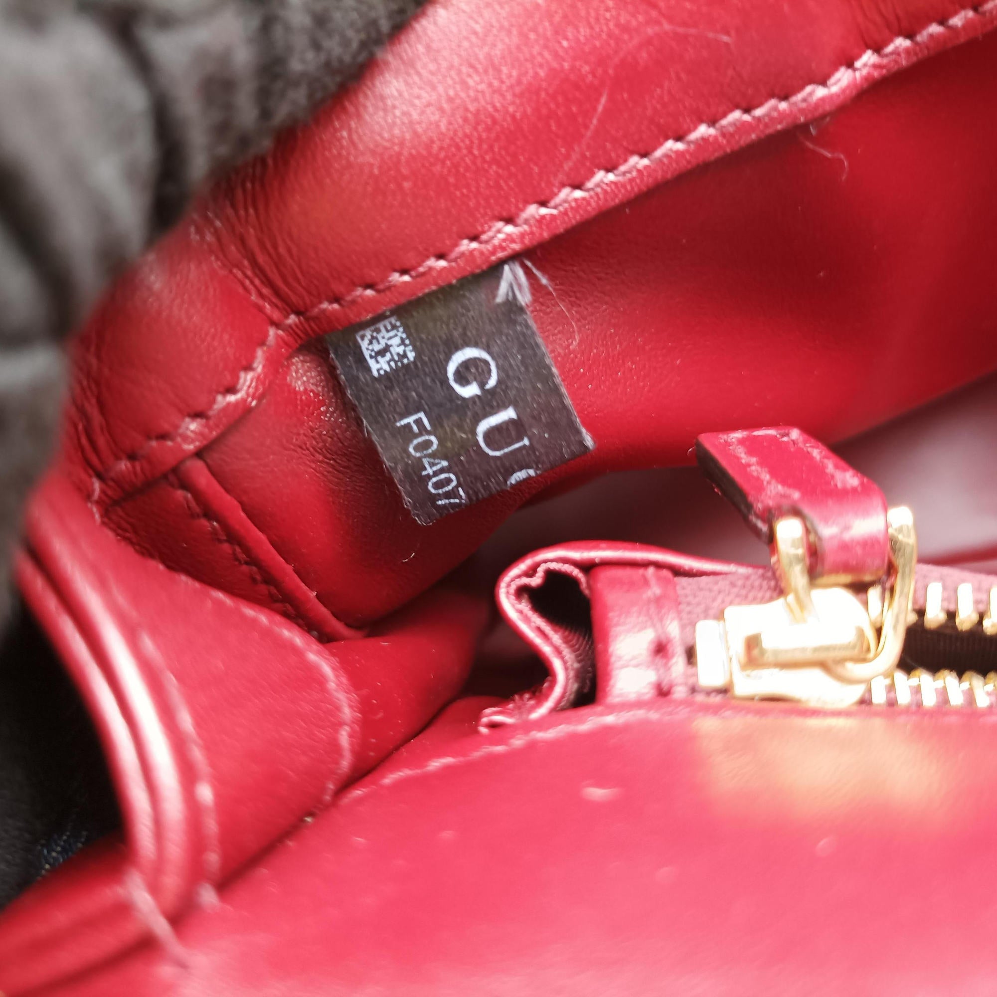 Mini Deco Burgundy Leather 740834 F040768439ミニデコ ワインレッド レザー 740834 F040768439