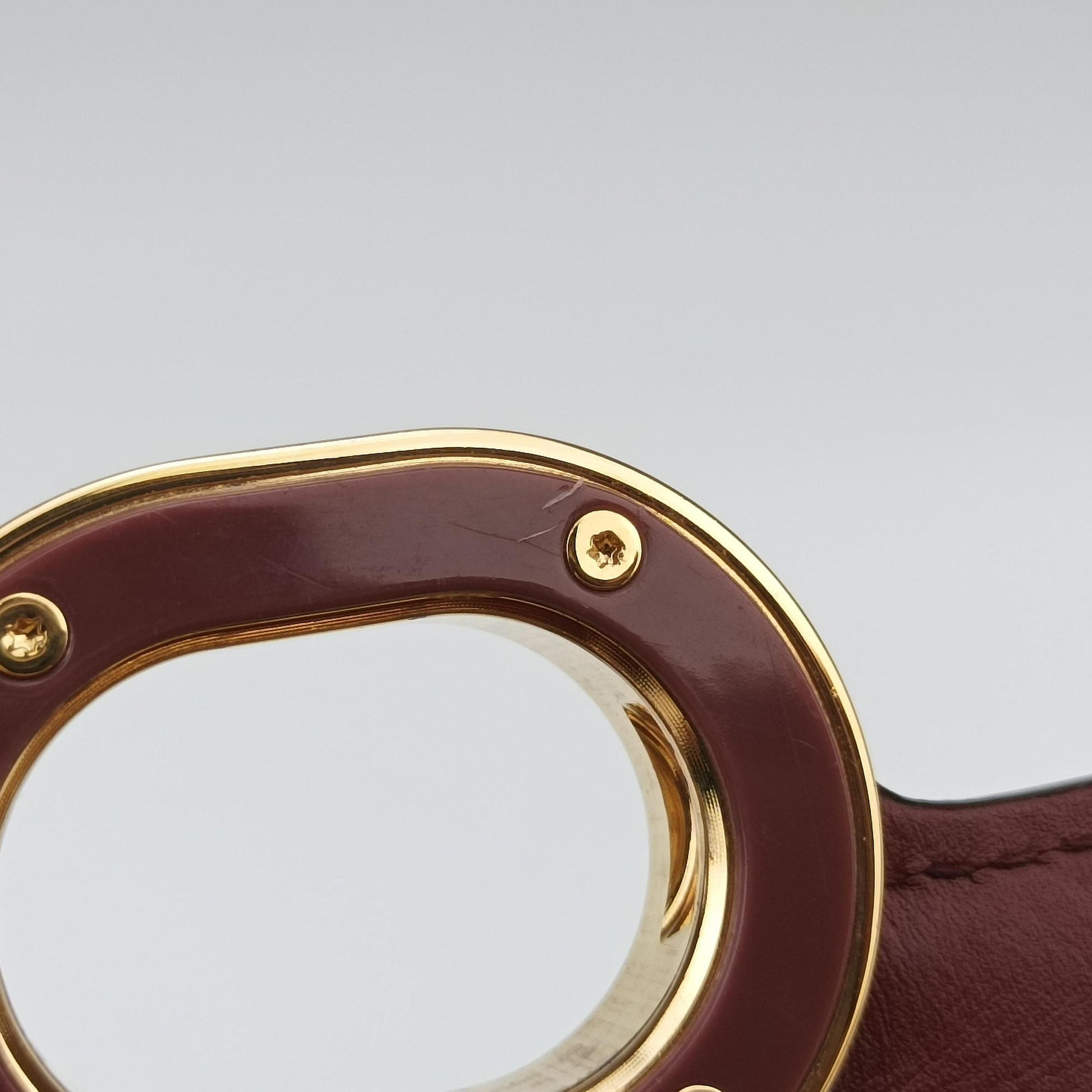 Mini Deco Burgundy Leather 740834 F040768439ミニデコ ワインレッド レザー 740834 F040768439