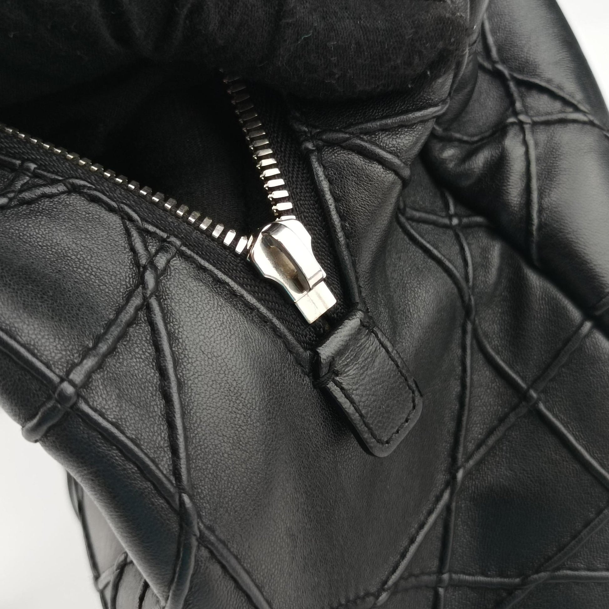 Cannage Soft Shopping Black lambskin 17-BO-0174ディオールソフト ブラック ラムスキン 17-BO-0174