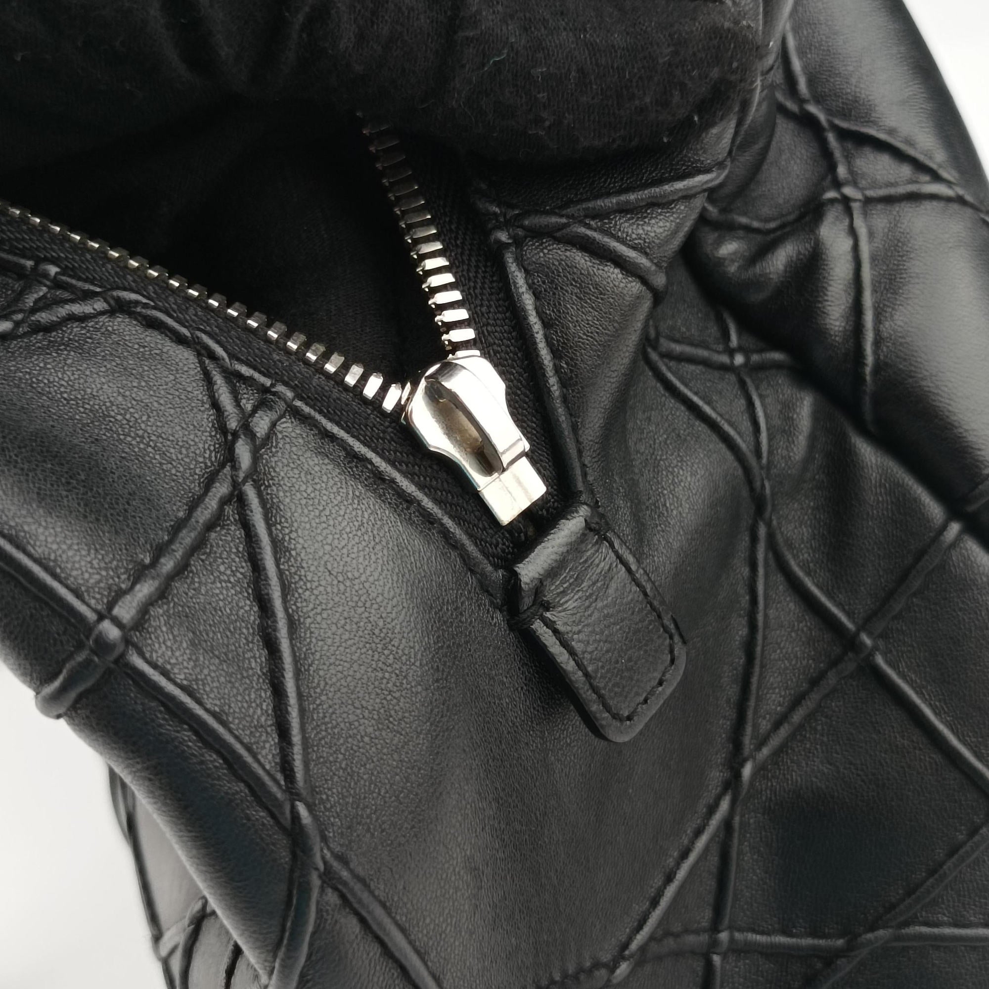 Cannage Soft Shopping Black lambskin 17-BO-0174ディオールソフト ブラック ラムスキン 17-BO-0174