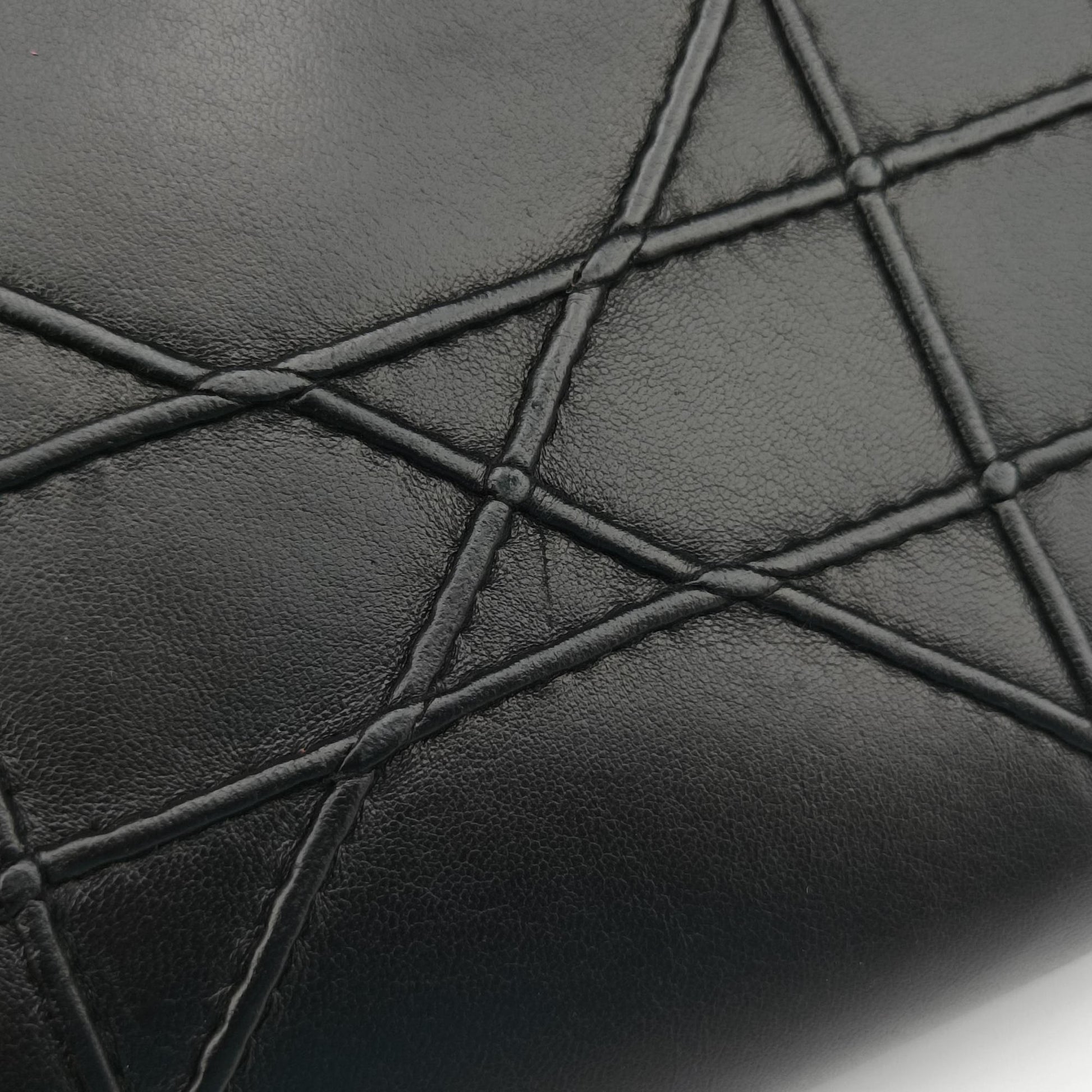 Cannage Soft Shopping Black lambskin 17-BO-0174ディオールソフト ブラック ラムスキン 17-BO-0174