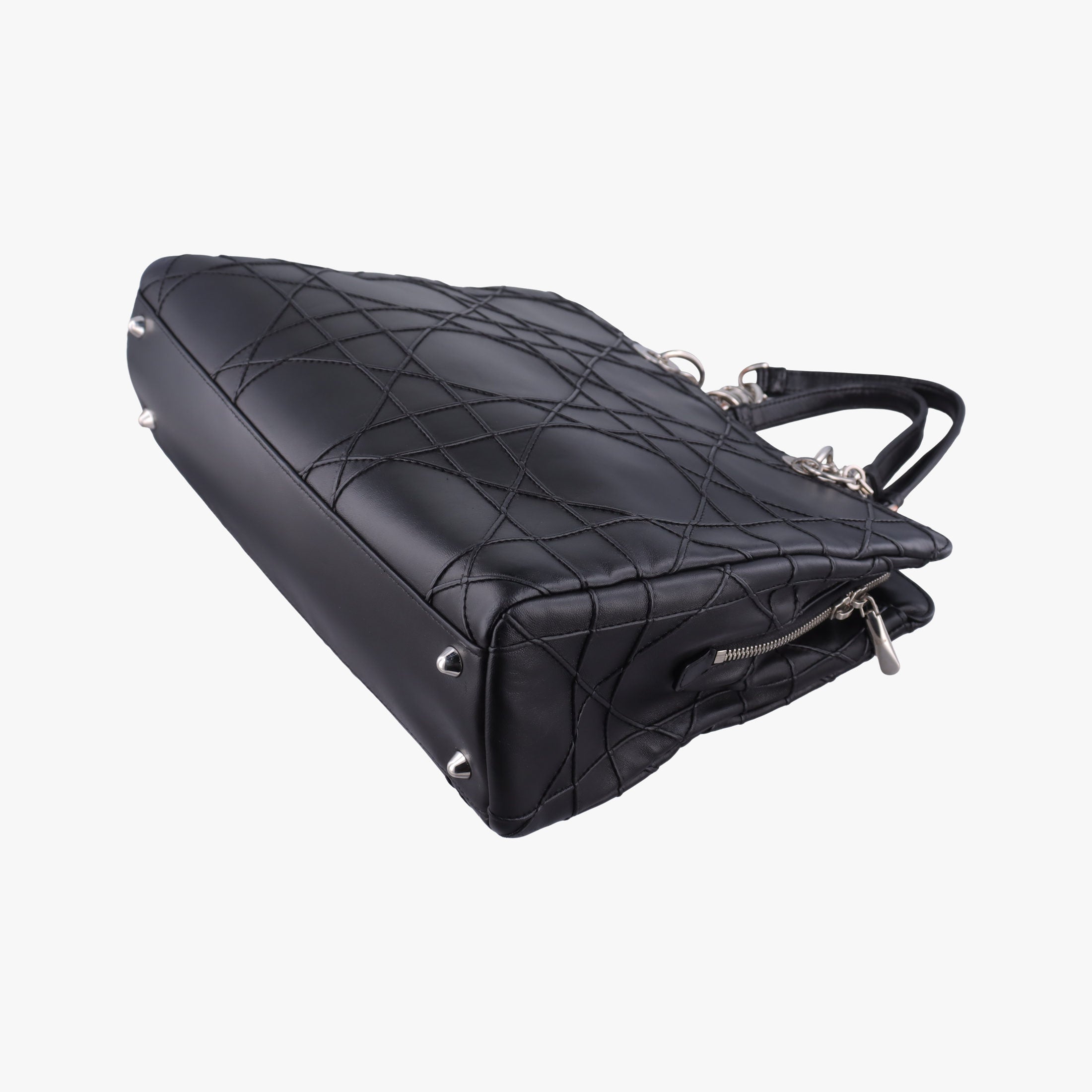 Cannage Soft Shopping Black lambskin 17-BO-0174ディオールソフト ブラック ラムスキン 17-BO-0174