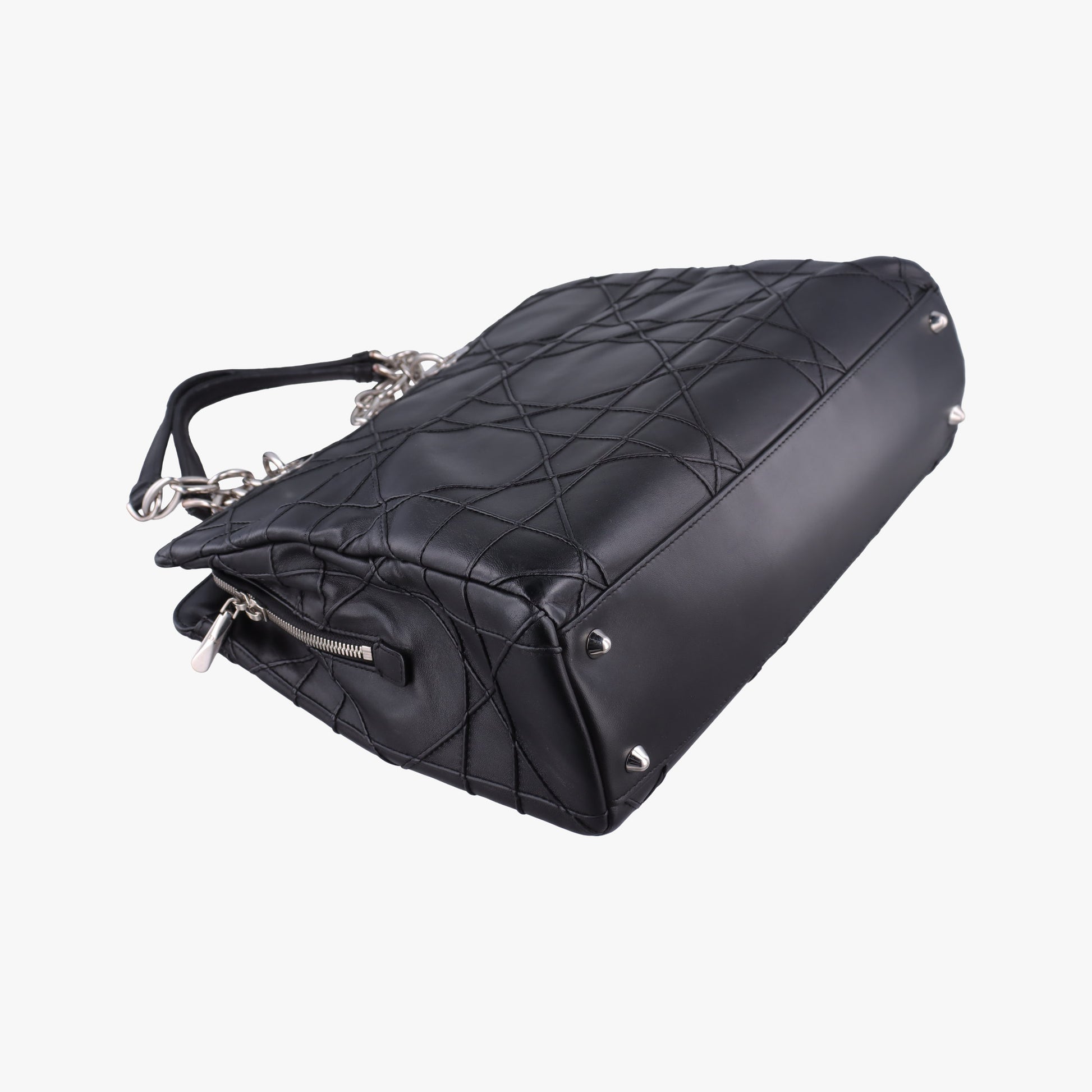 Cannage Soft Shopping Black lambskin 17-BO-0174ディオールソフト ブラック ラムスキン 17-BO-0174