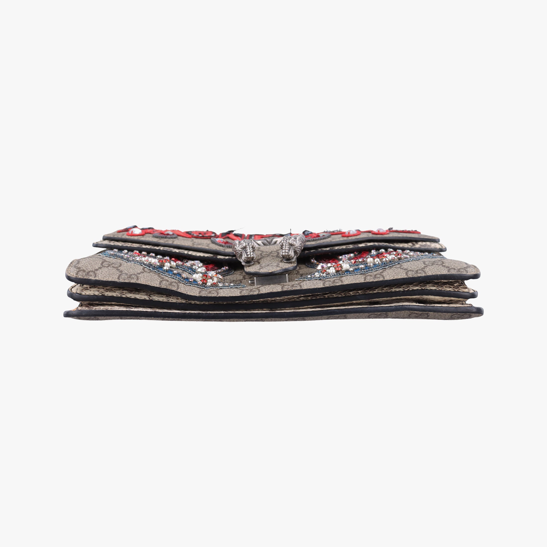 Dionysus Beige×Multicolour PVC coated canvas×snakeskin 400235 Lot number unknownディオニュソス ベージュ×マルチカラー PVCコーティングキャンバス×ヘビ革 400235 製番不明