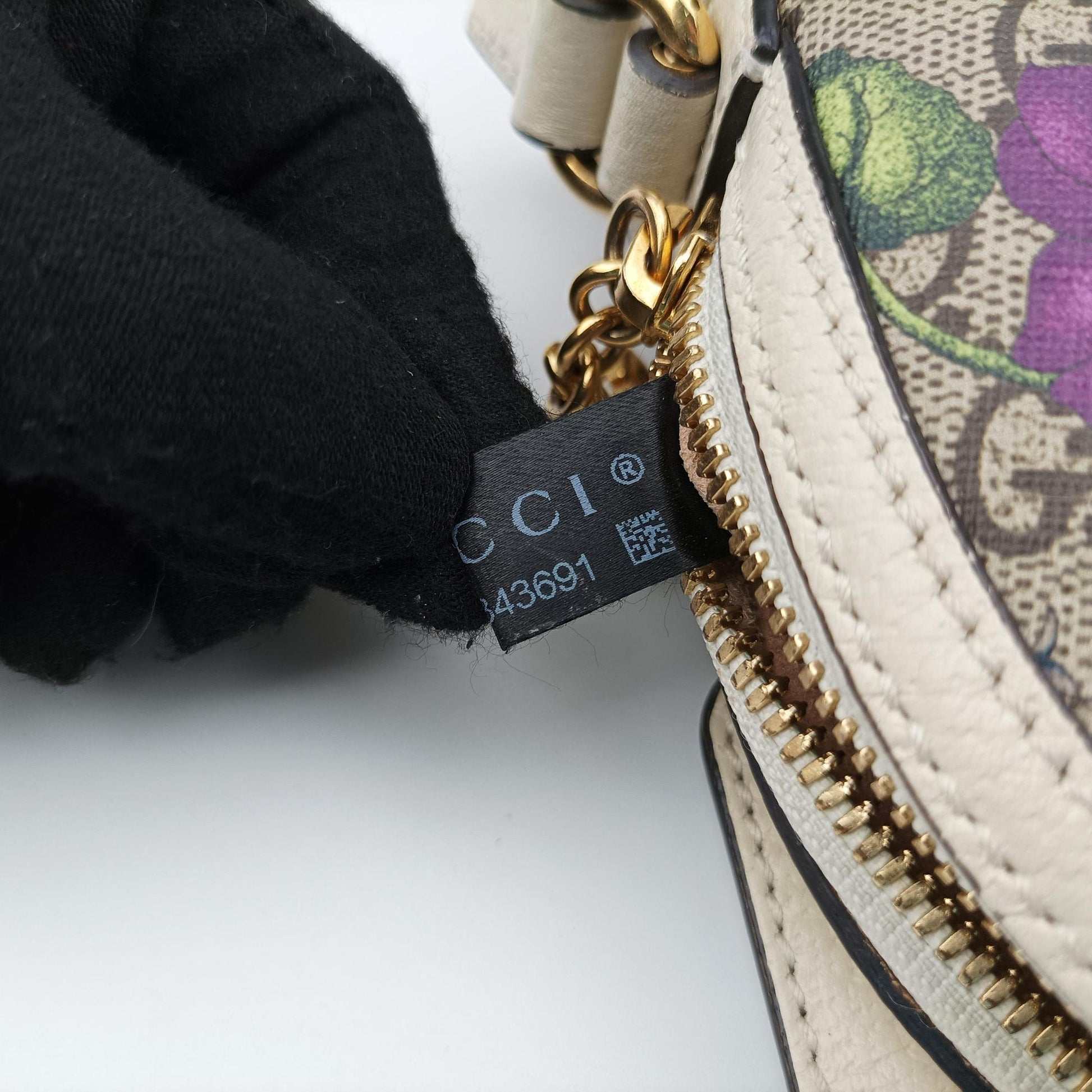 Ophidia beige×multi PVC coated canvas×Leather 499621 D030343691オフィディア ベージュ×マルチ PVCコーティングキャンバス×レザー 499621 D030343691